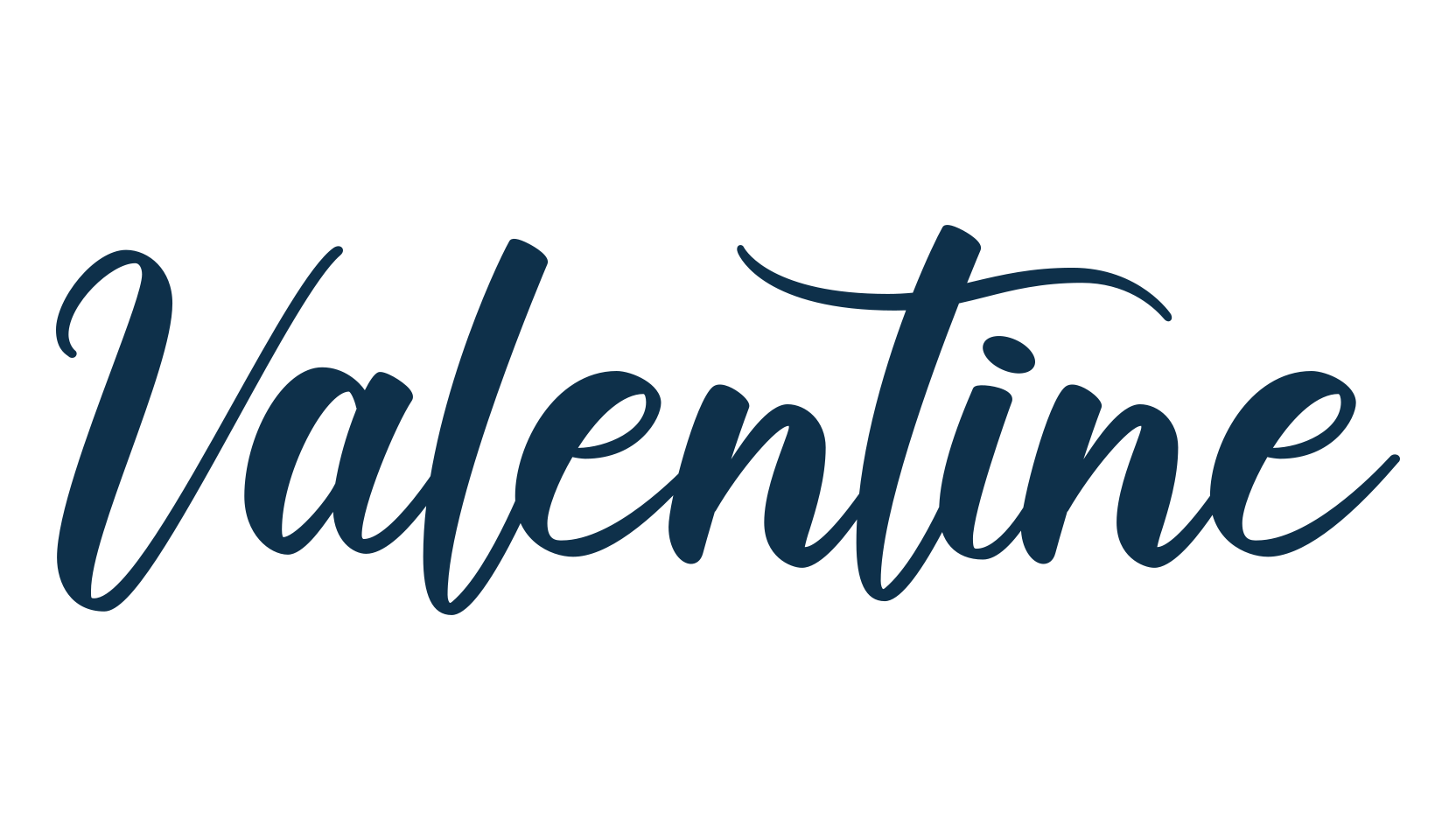 Valentine (valentine-12), various font preview