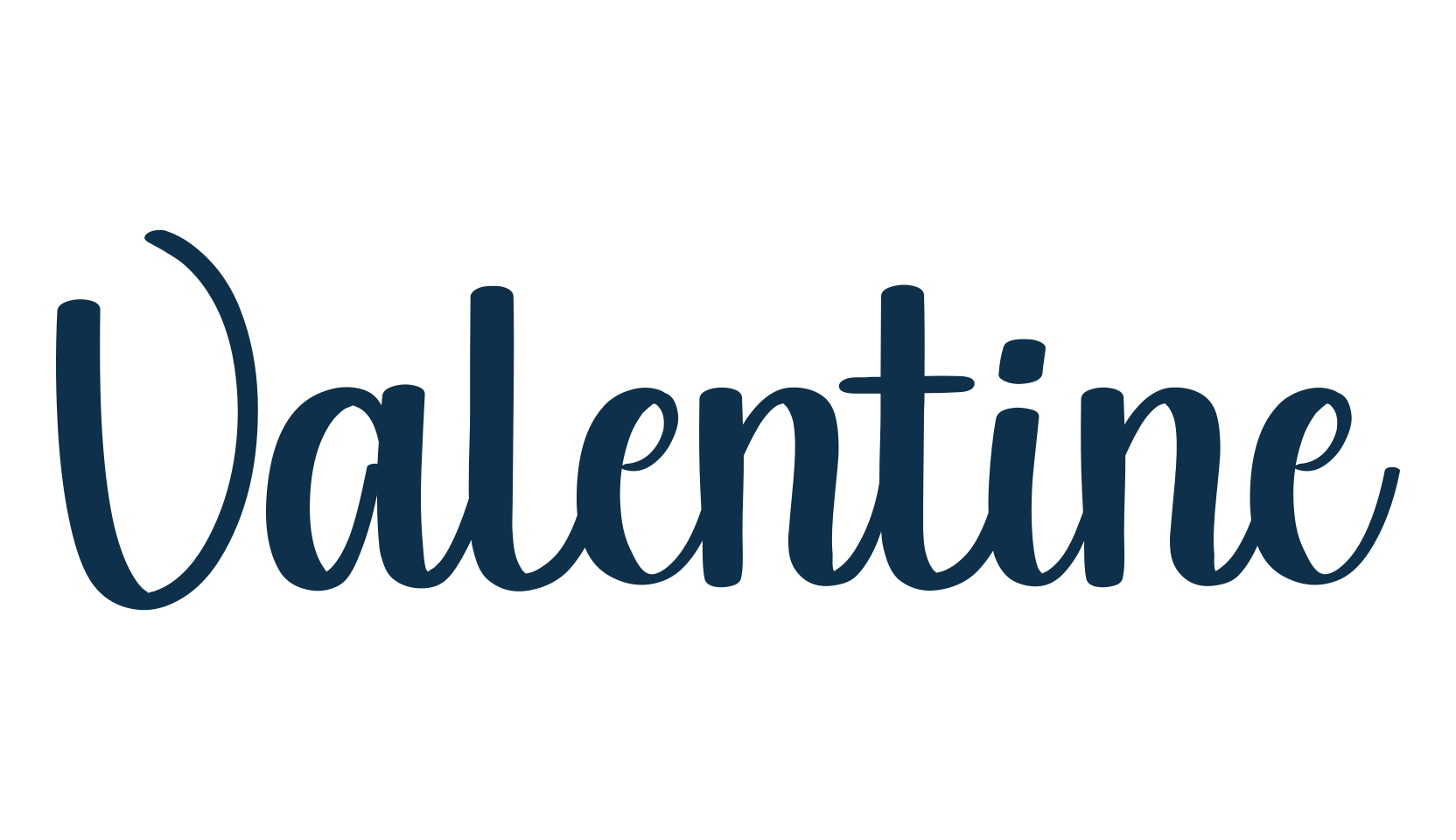 Valentine (valentine-18), various font preview