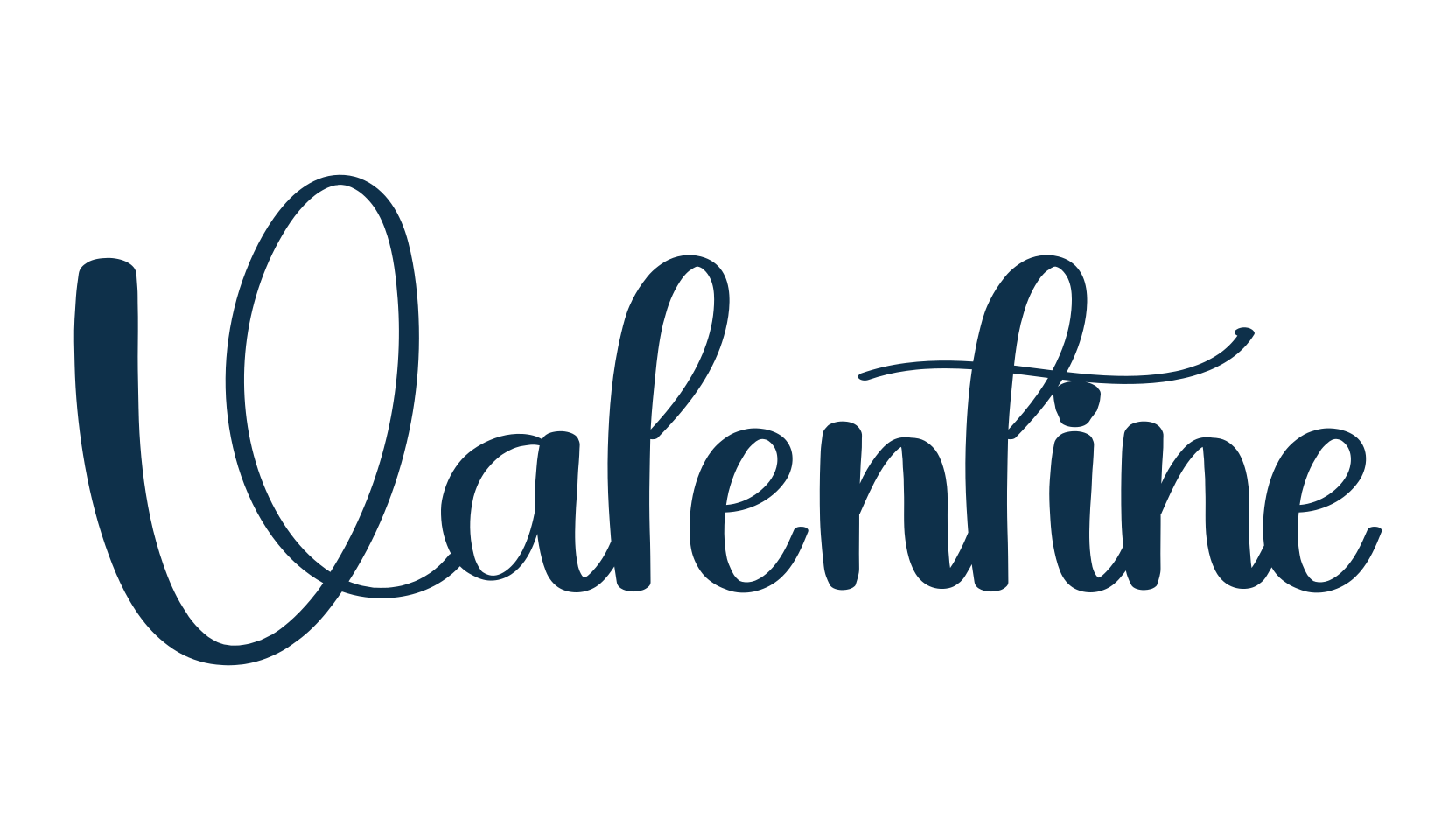 Valentine (valentine-25), handwriting font preview