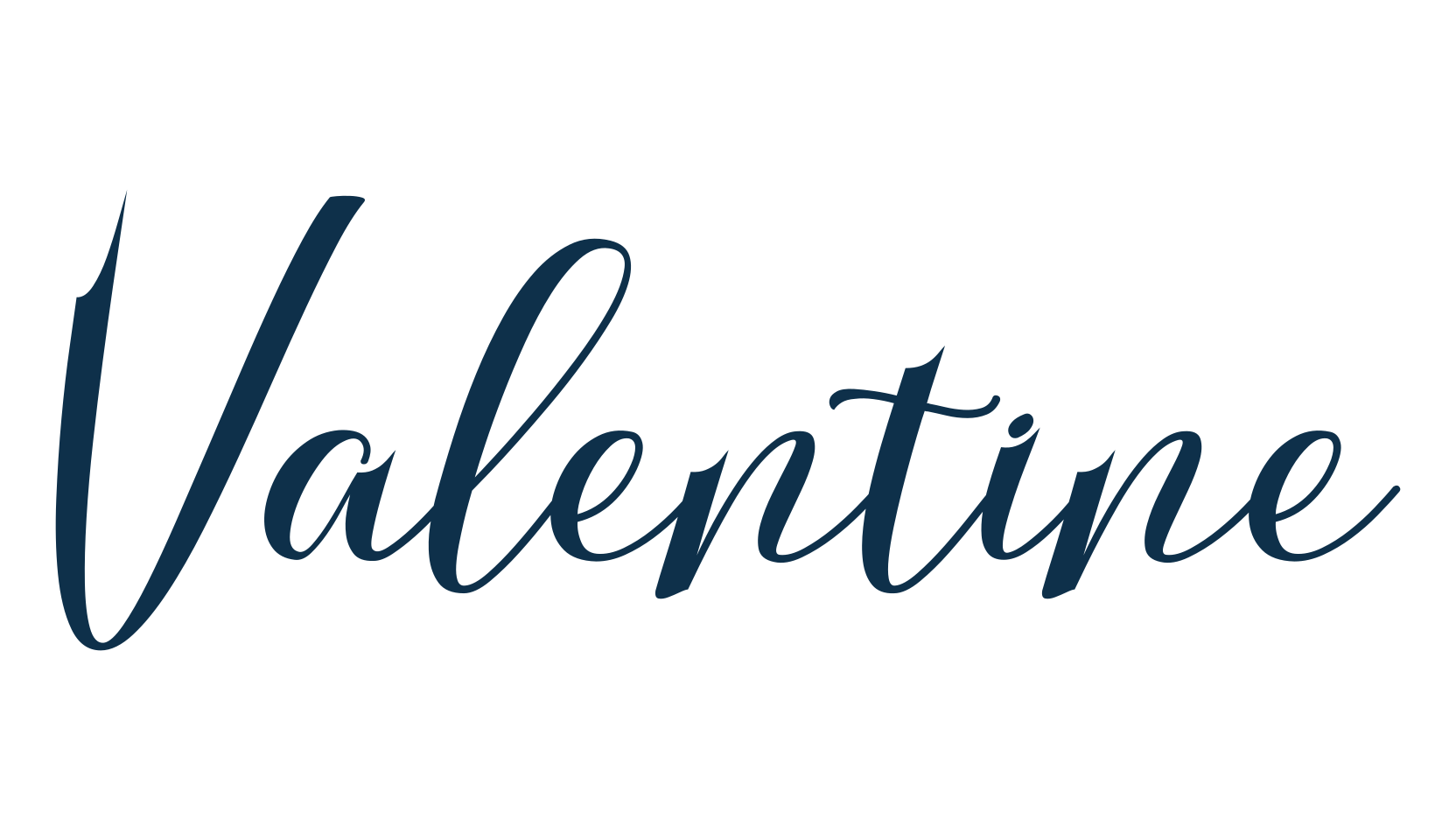 Valentine (valentine-5), calligraphy font preview