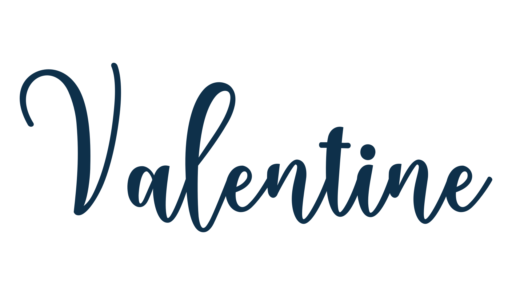 Valentine (valentine-6), calligraphy font preview