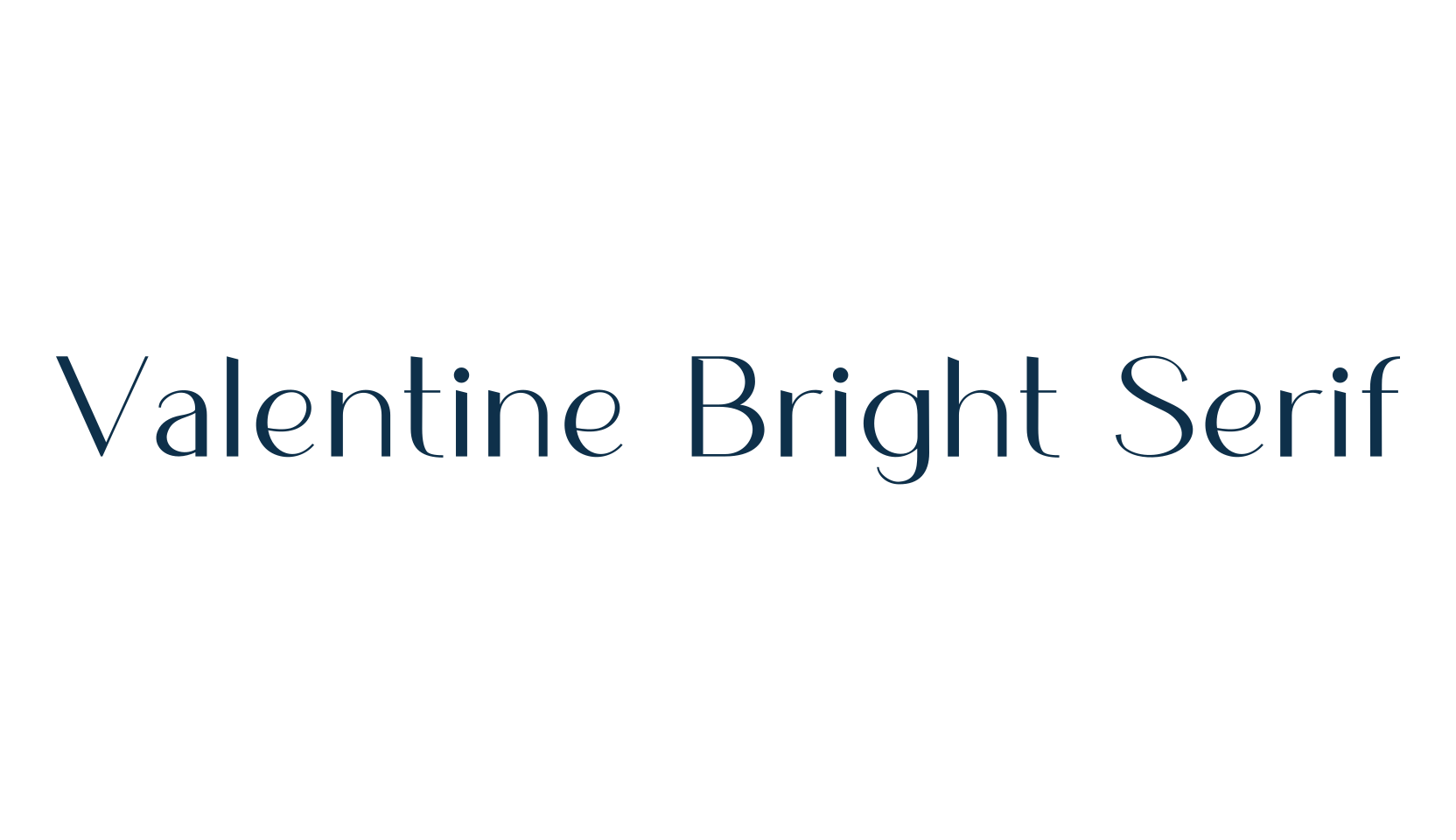 Valentine Bright Serif, sans serif font preview