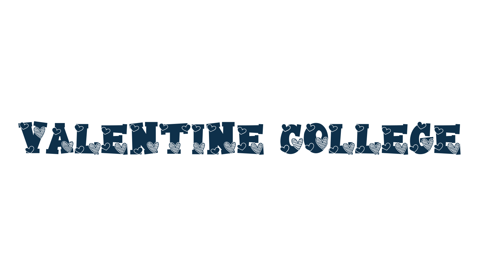 Valentine College, display market font preview