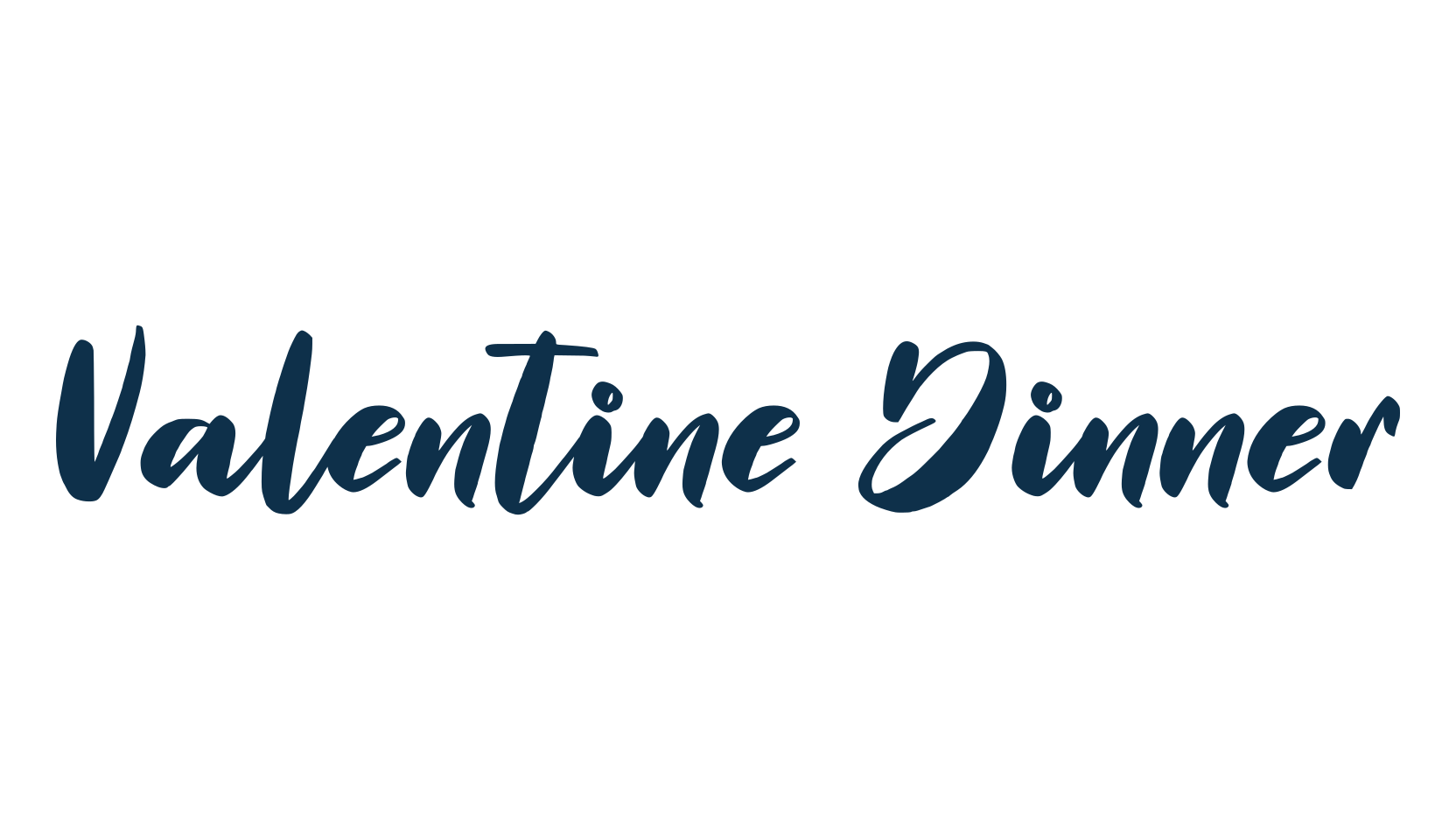 Valentine Dinner, fancy decorative font preview
