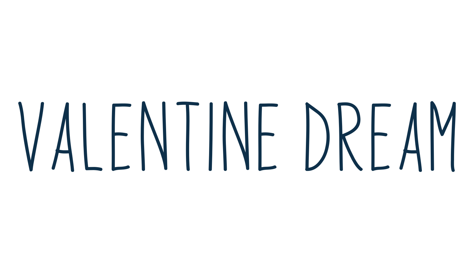 Valentine Dream, script handwritten fancy decorative calligraphy font preview