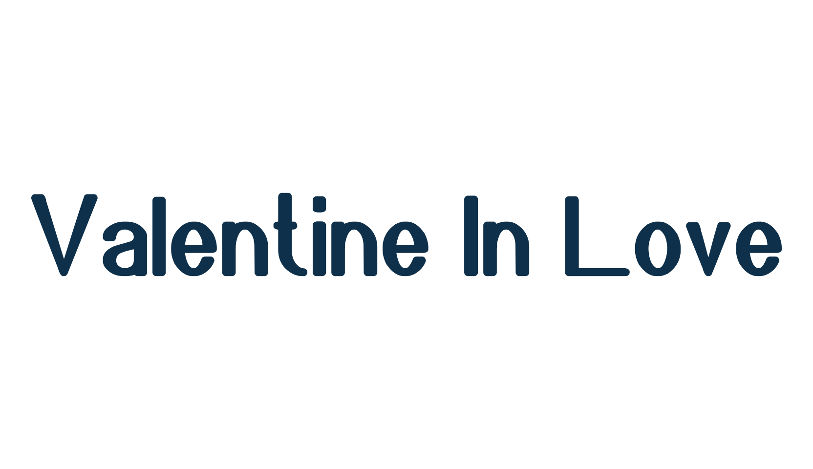 Valentine In Love, basic sans serif font preview