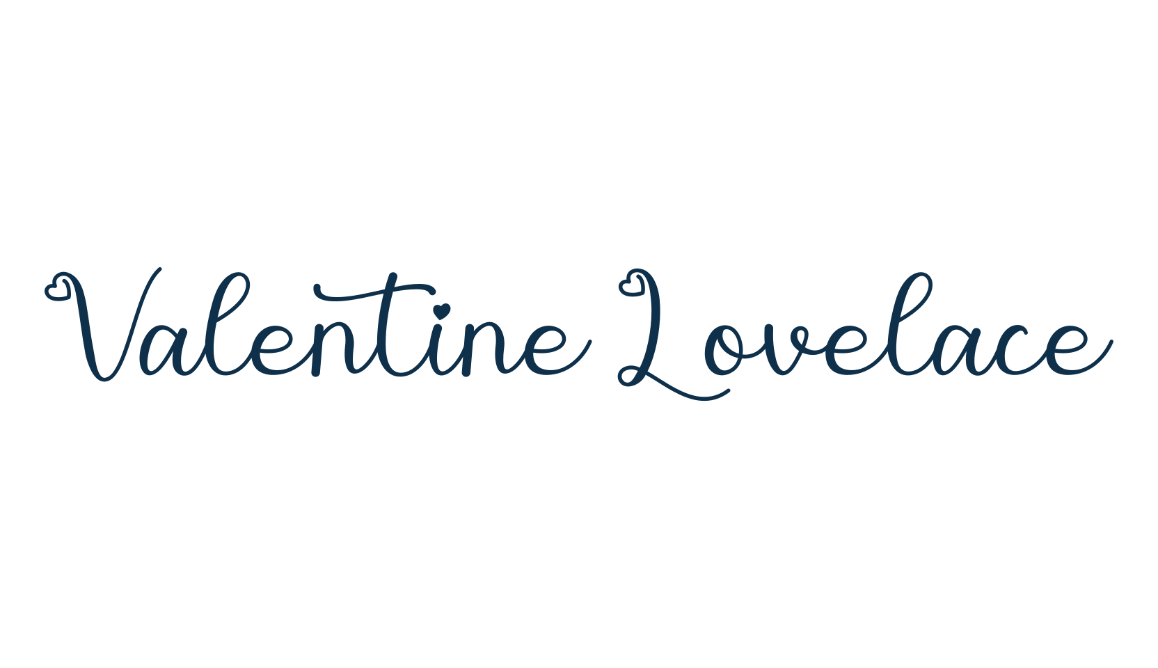 Valentine Lovelace, fancy decorative font preview
