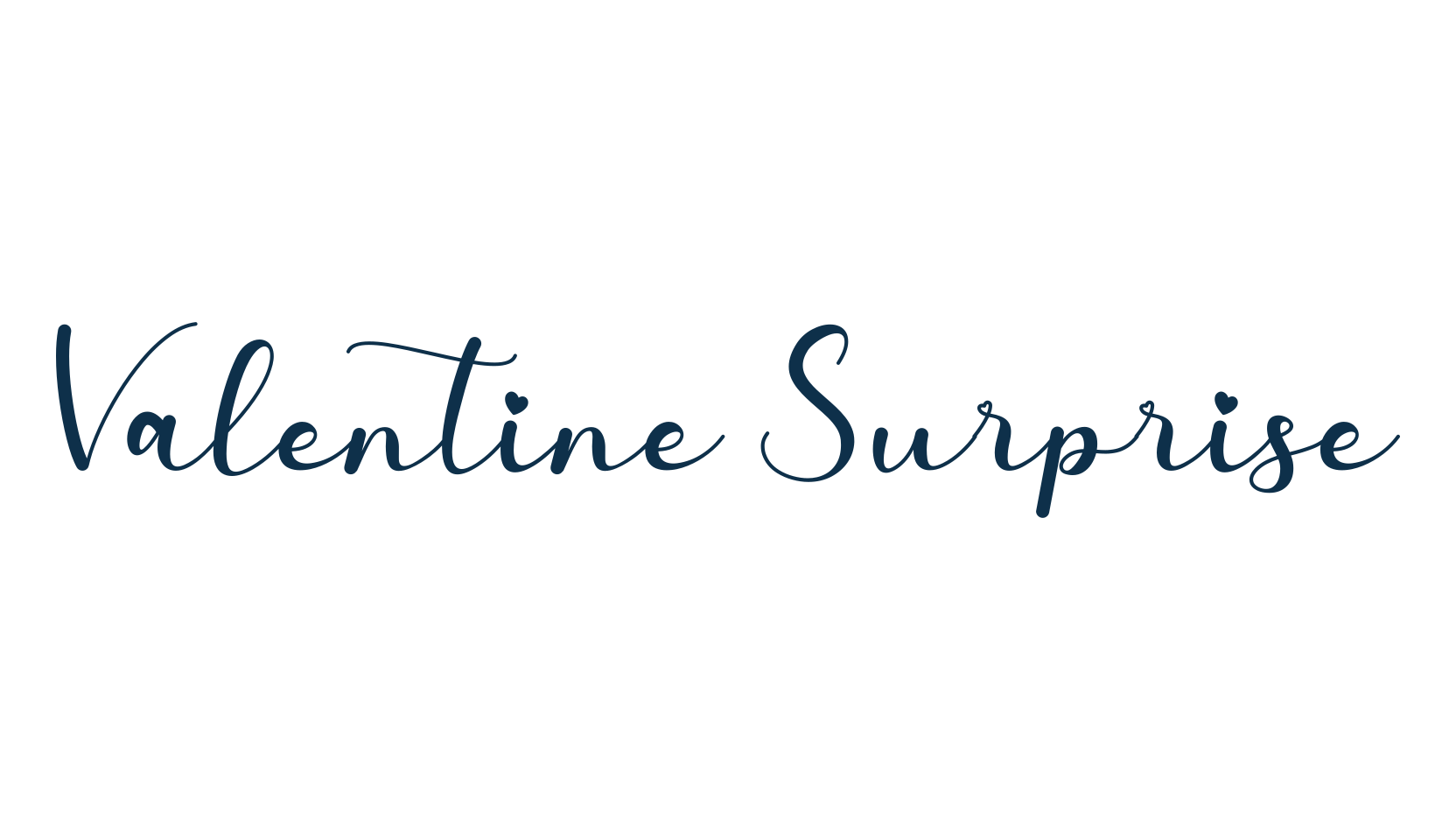 Valentine Surprise, fancy decorative font preview