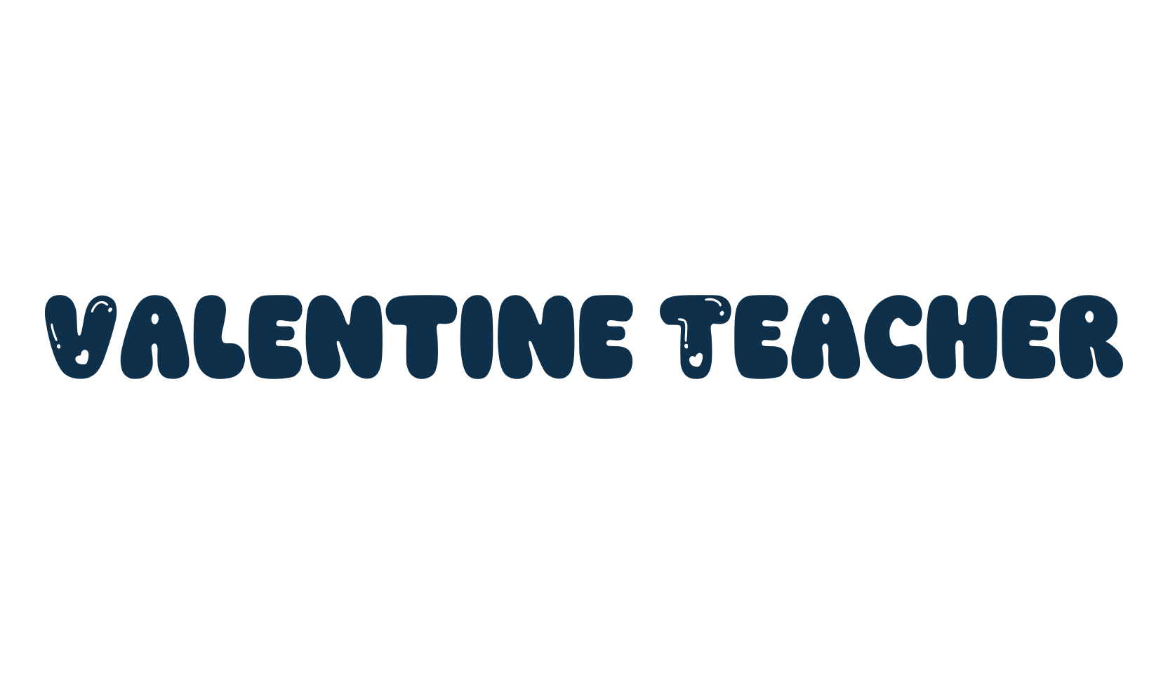 Valentine Teacher, fancy decorative font preview