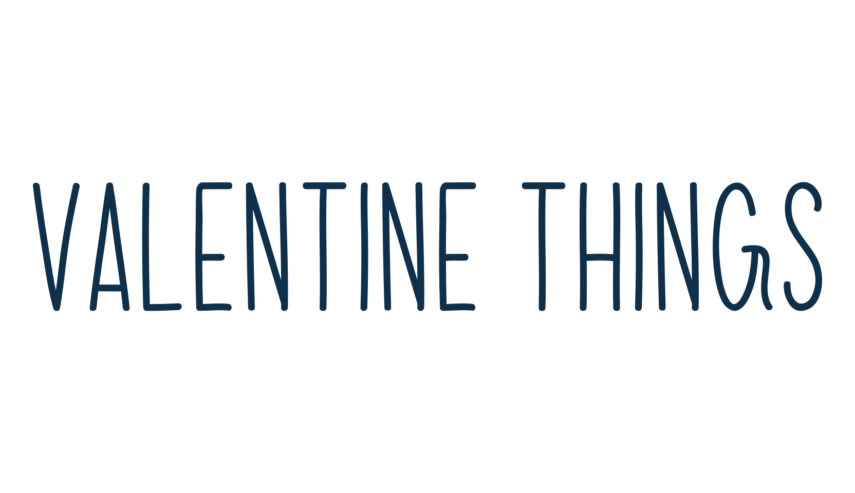 Valentine Things, script handwritten fancy decorative calligraphy font preview