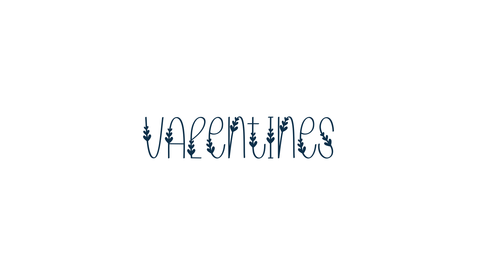 Valentines (valentines-2), fancy decorative font preview
