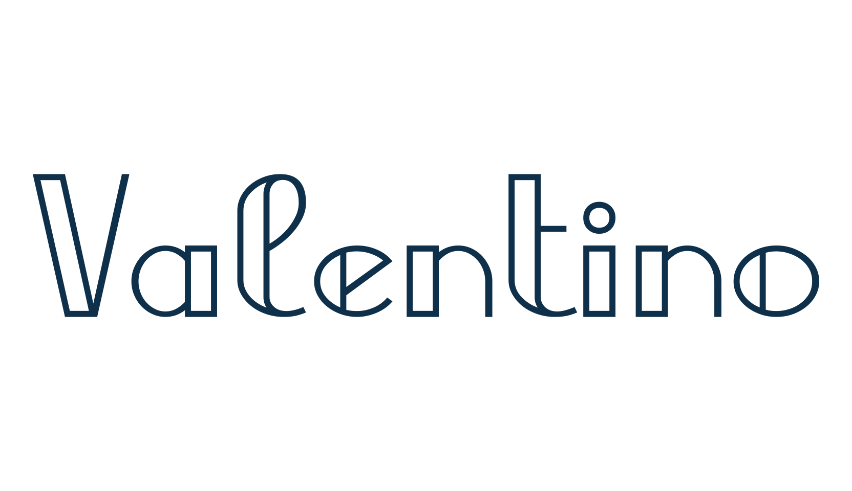 Valentino (valentino), retro font preview