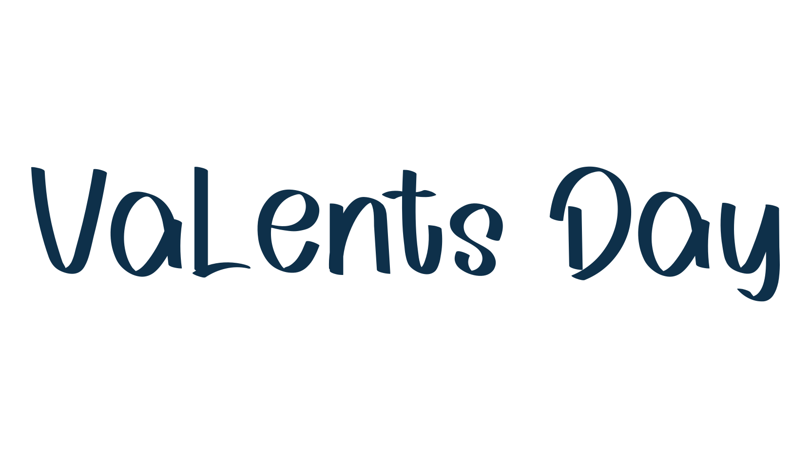 Valents Day, script handwritten fancy decorative calligraphy font preview
