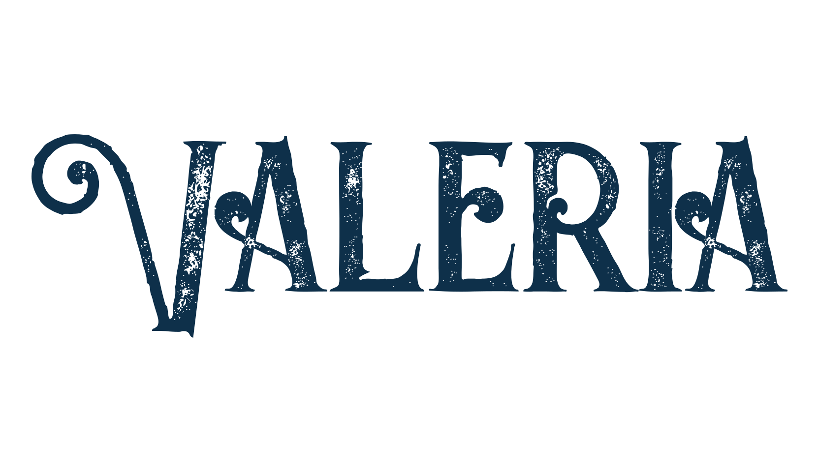 Valeria (valeria), retro font preview