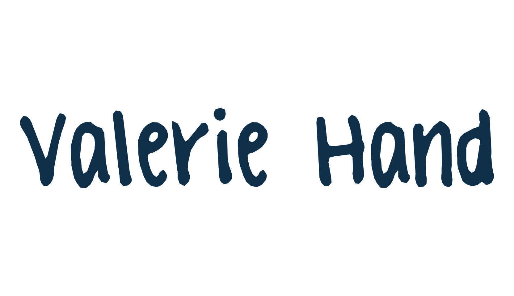 Valerie Hand, script handwritten fancy decorative calligraphy font preview
