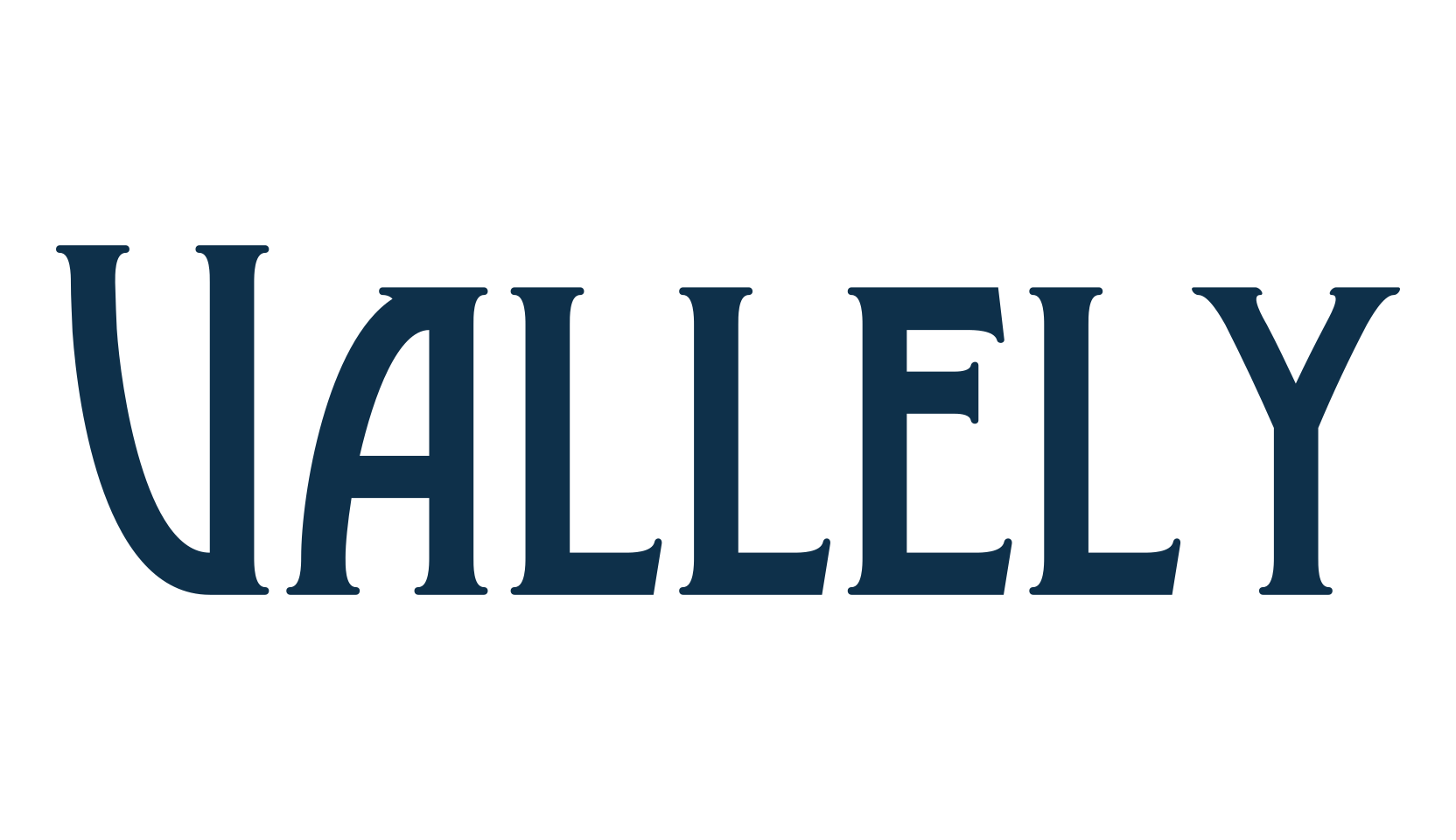 Vallely, retro font preview