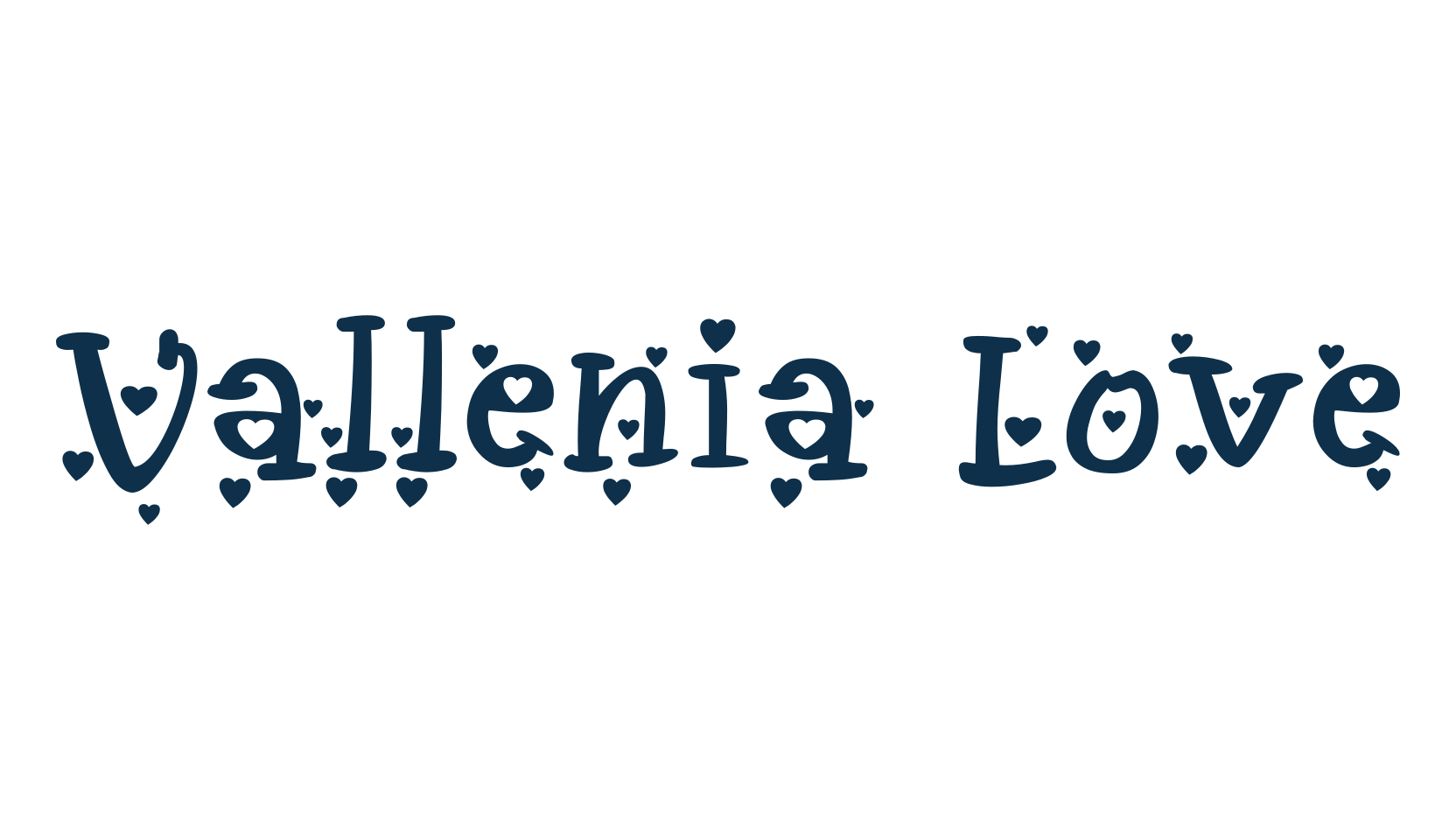 Vallenia Love, display market font preview