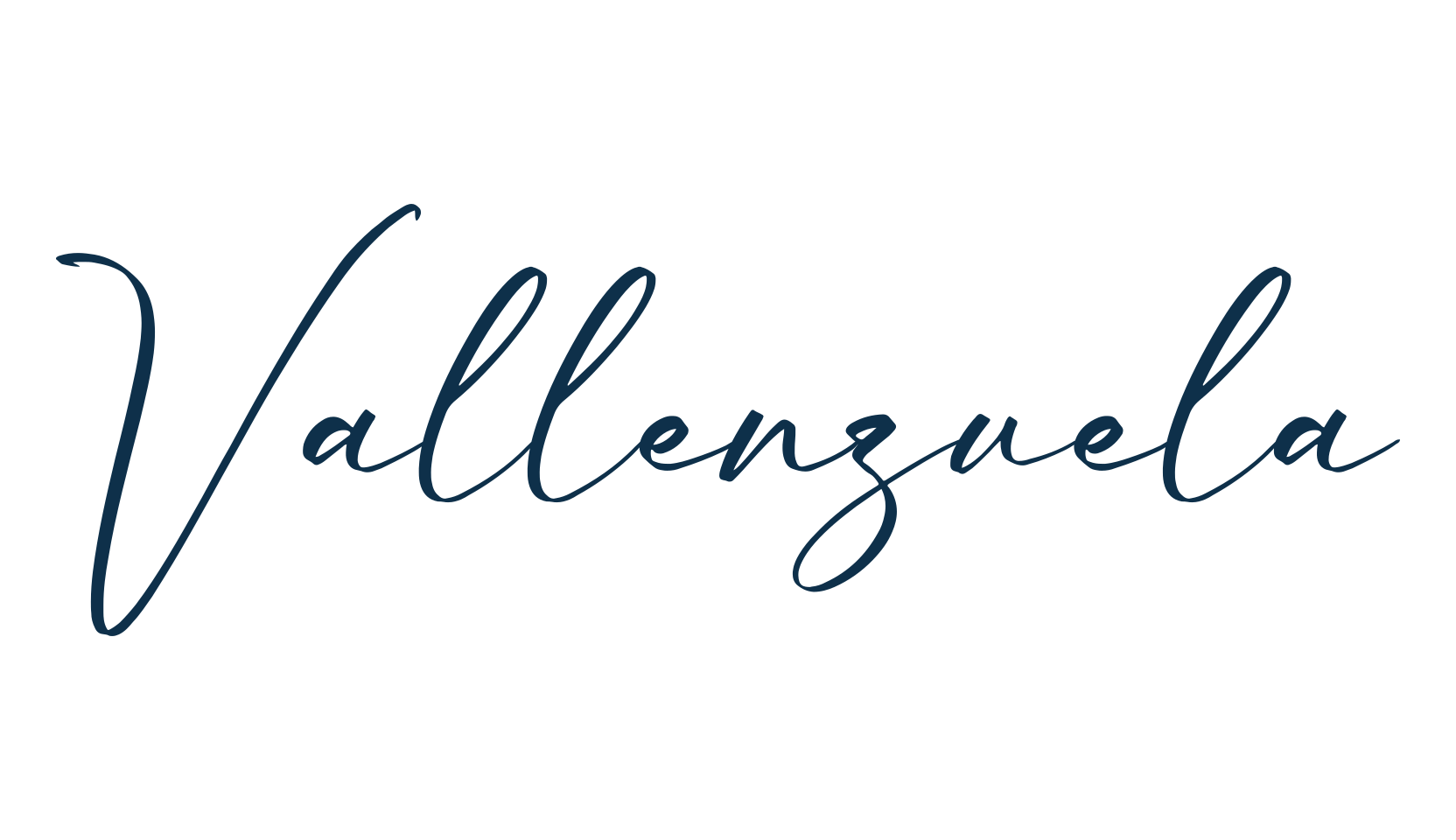 Vallenzuela, script handwritten fancy decorative calligraphy font preview