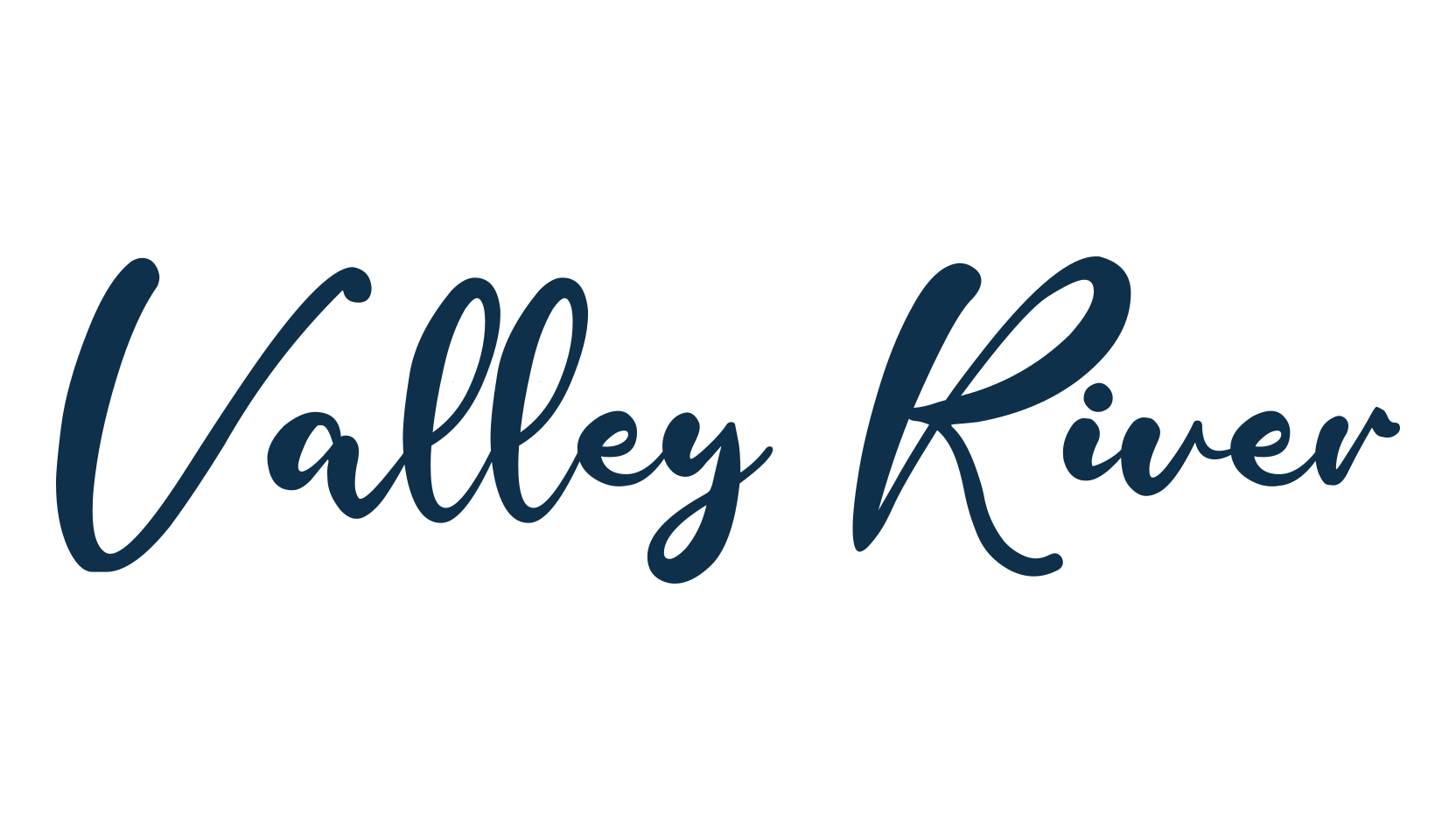 Valley River, various font preview