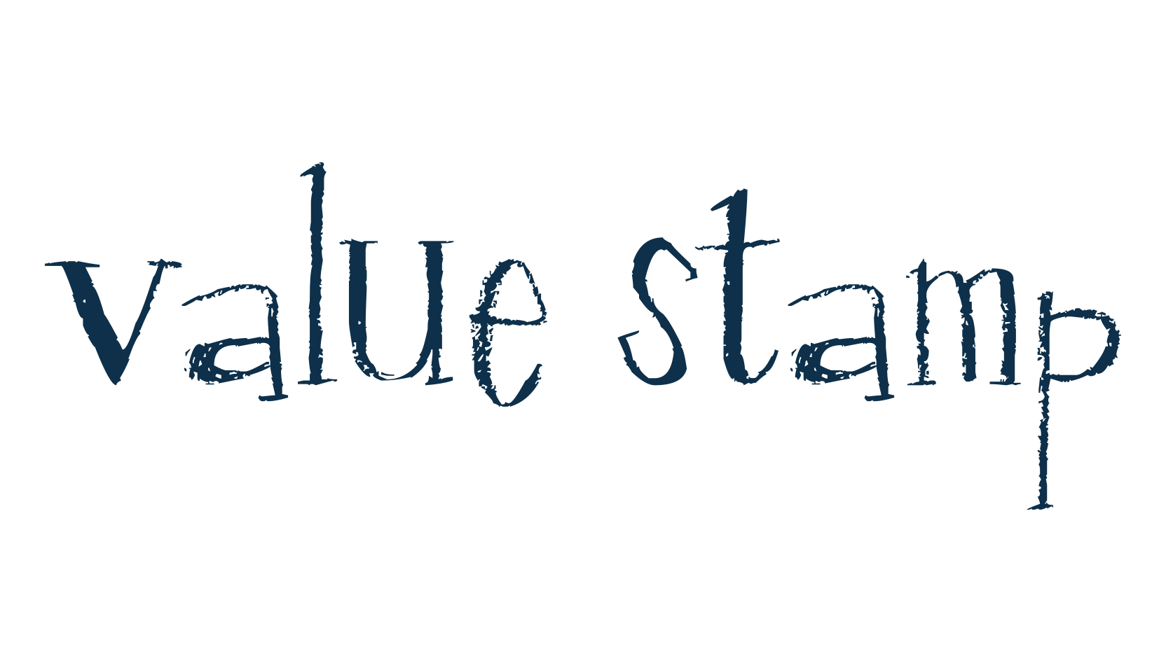 Value Stamp, various font preview