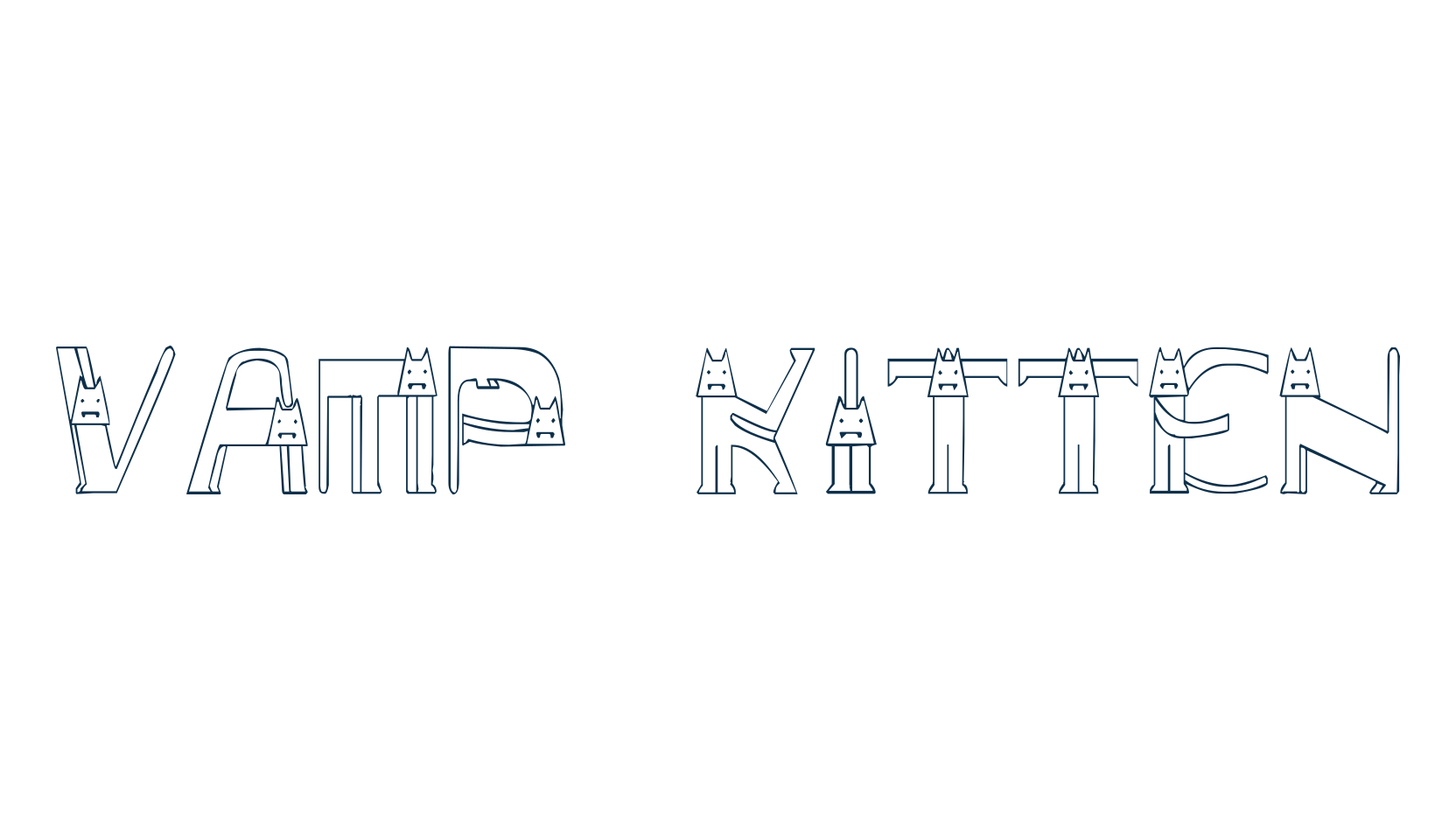Vamp Kitten, fancy decorative font preview