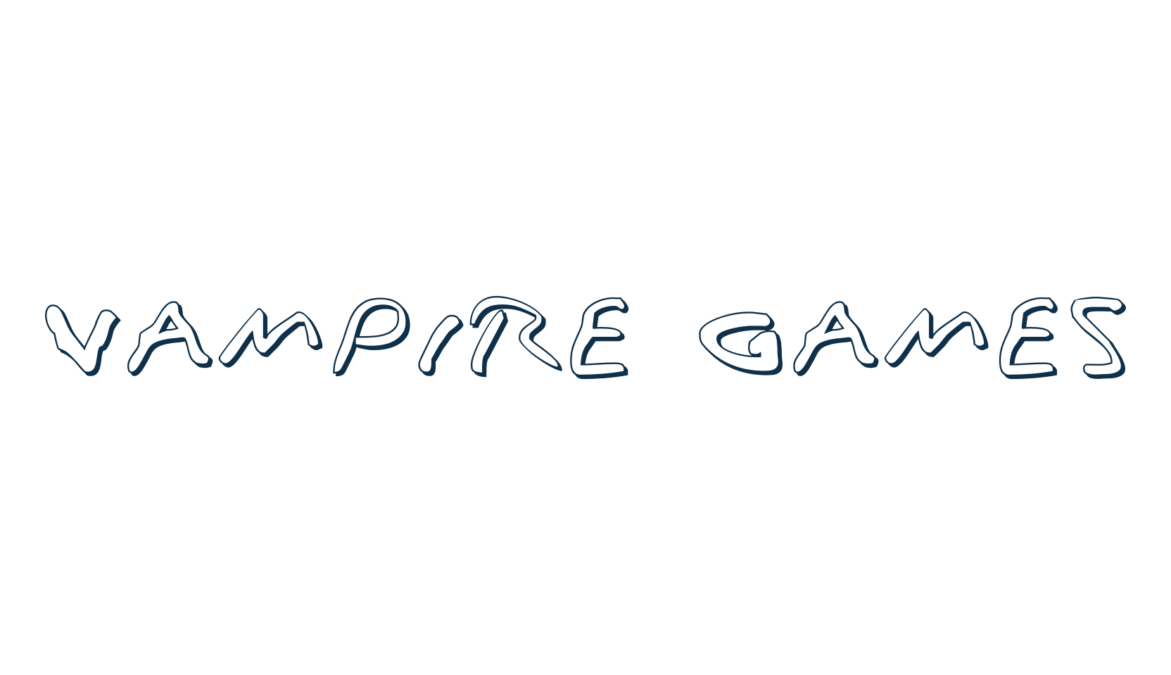 Vampire Games, handwriting font preview