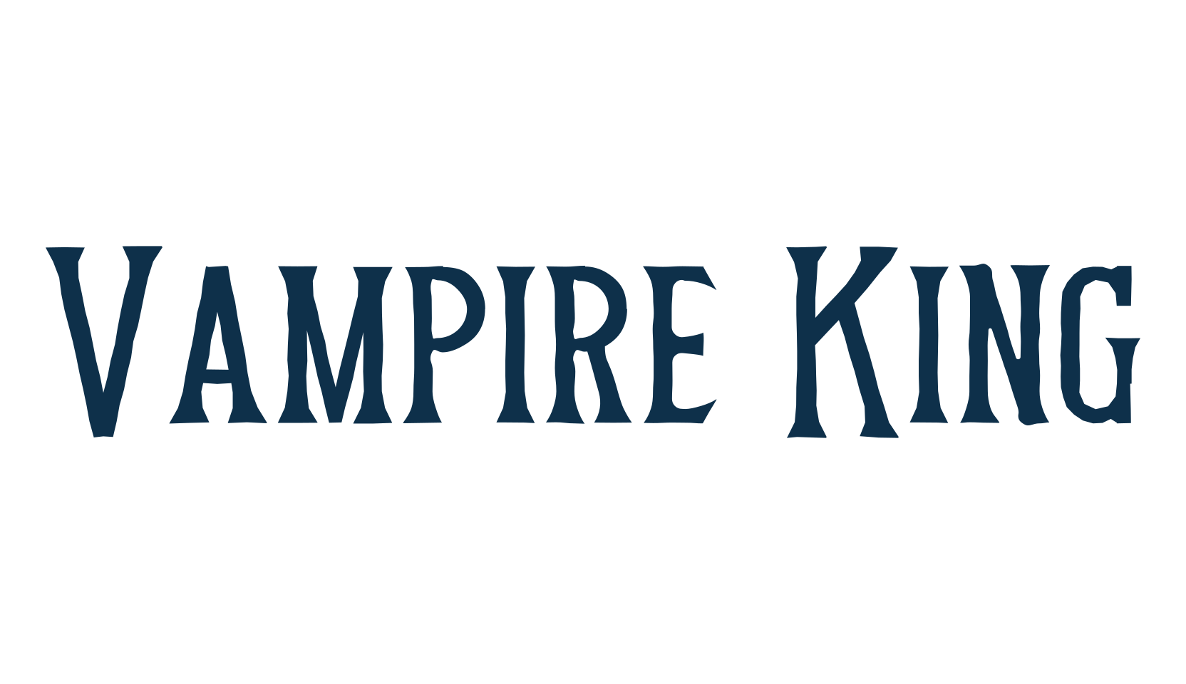 Vampire King, various font preview