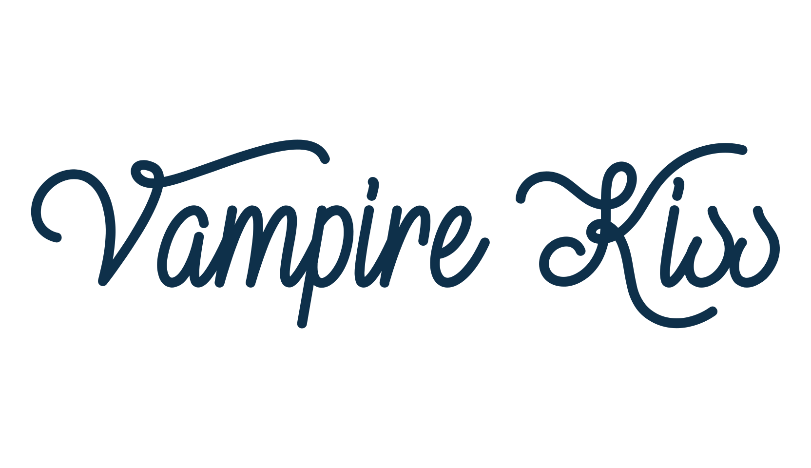 Vampire Kiss, various font preview