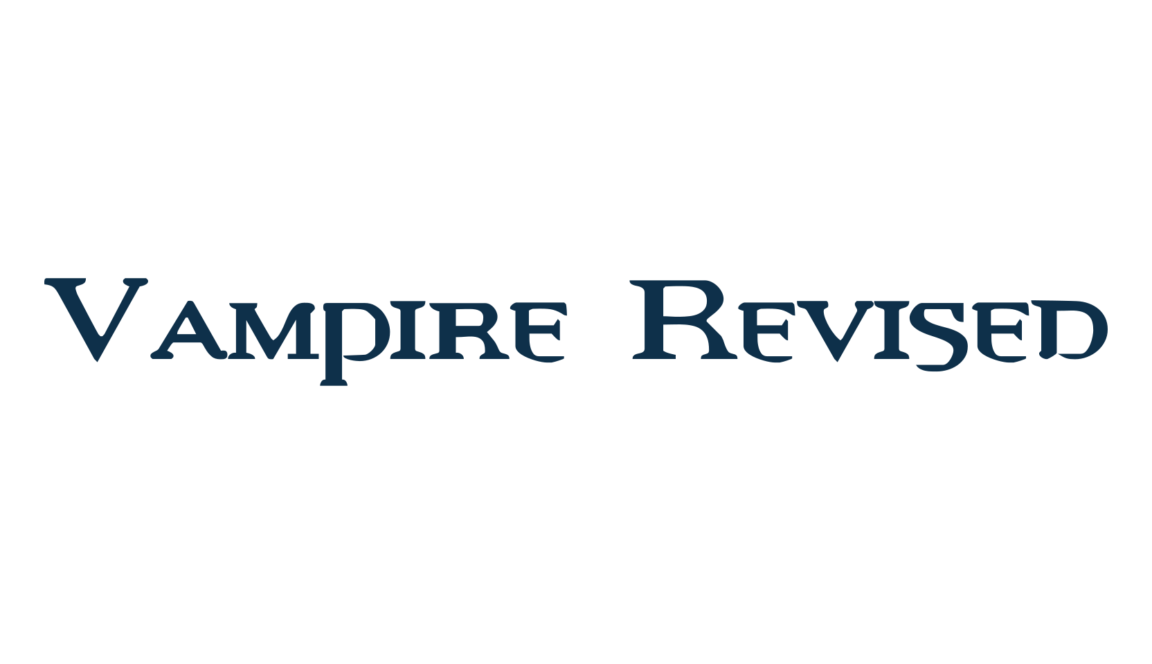 Vampire Revised, fancy various decorative font preview