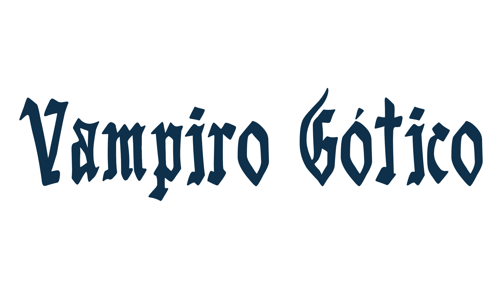 Vampiro Gótico, medieval font preview