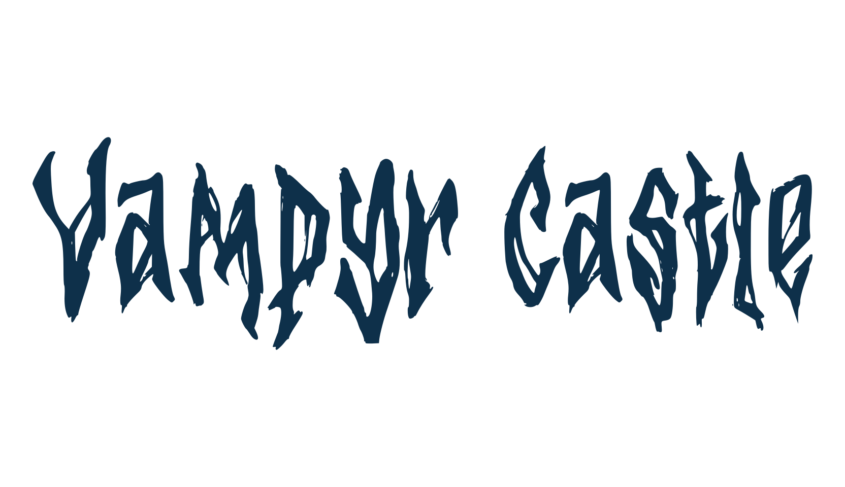 Vampyr Castle, halloween font preview