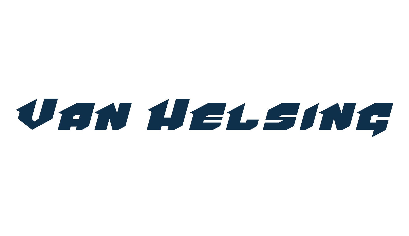 Van Helsing, various font preview