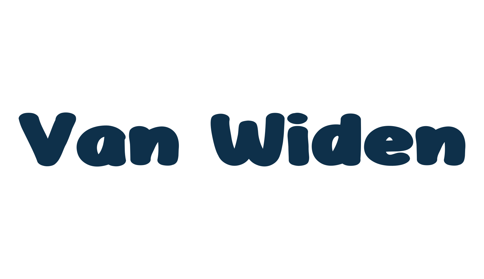 Van Widen, fancy cartoon decorative font preview