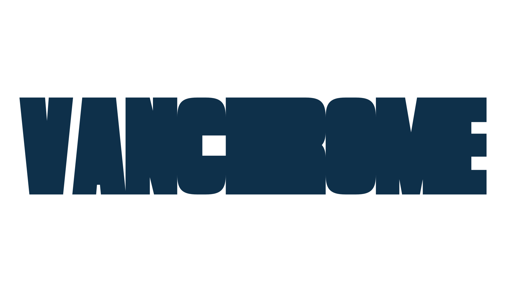 Vanchrome, decorative font preview