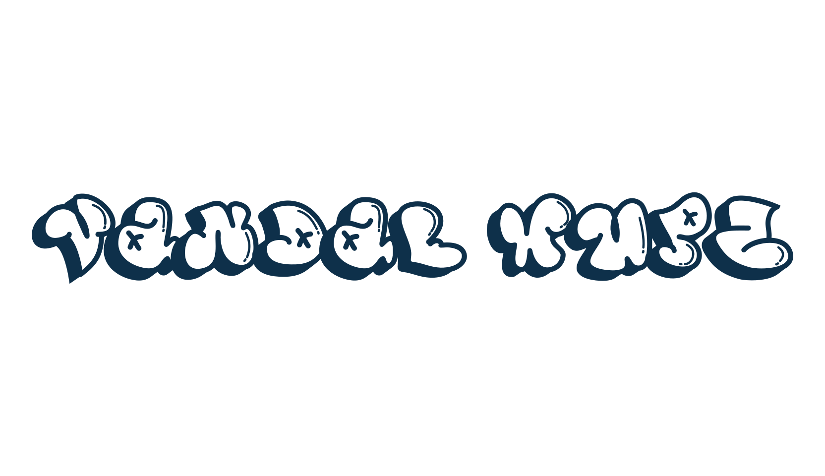 Vandal Wupz, script graffiti fancy decorative calligraphy font preview
