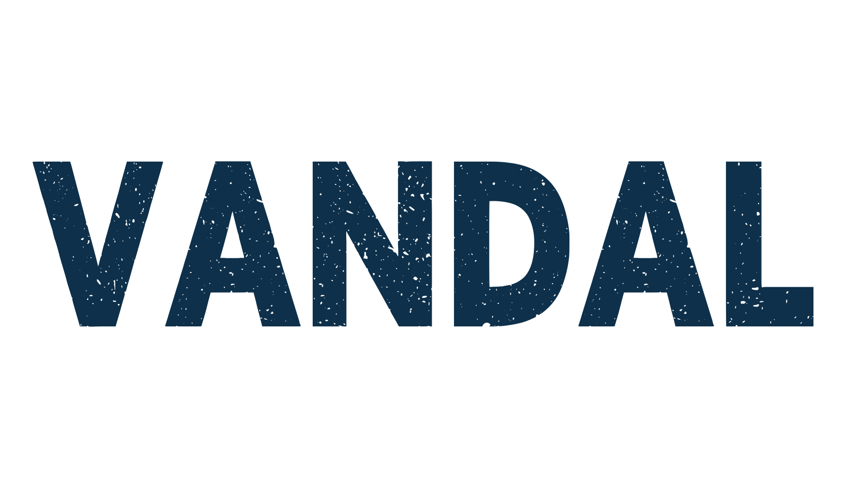 Vandal, eroded font preview