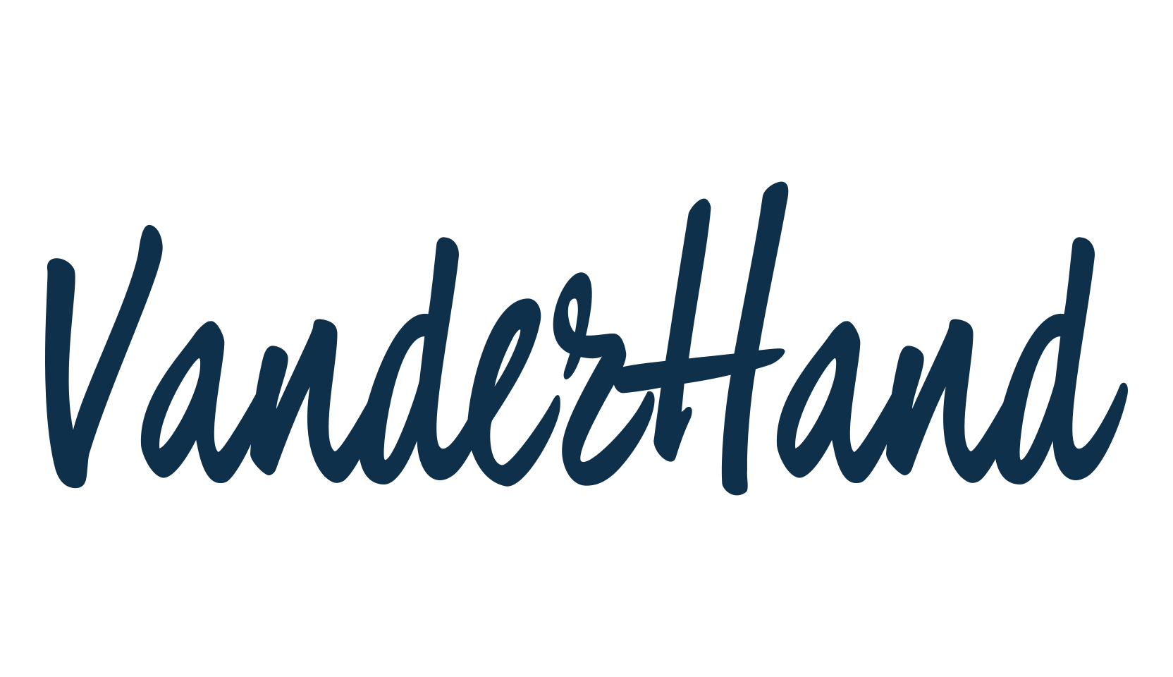VanderHand, script handwritten fancy decorative calligraphy font preview