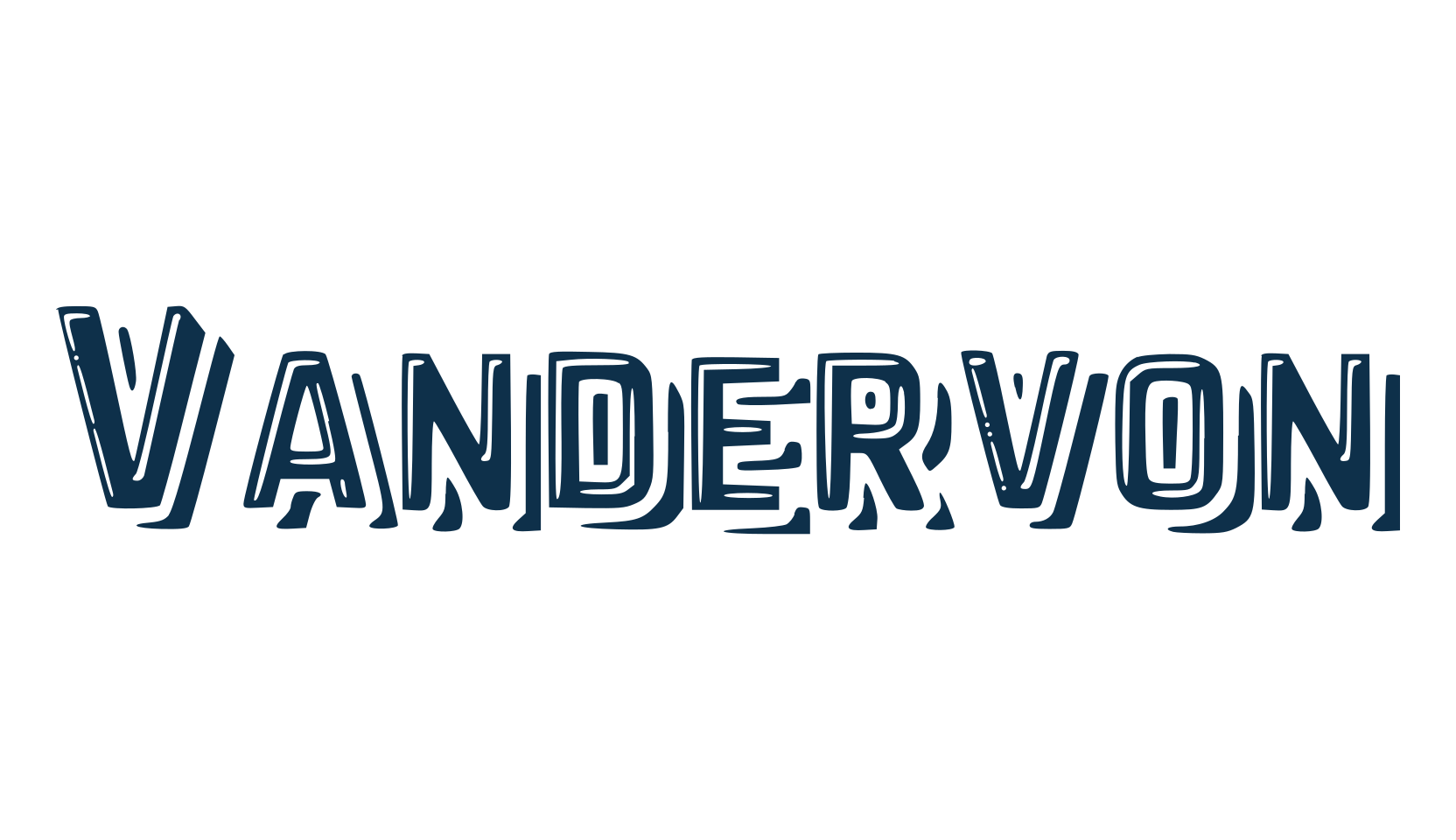 Vandervon, retro font preview