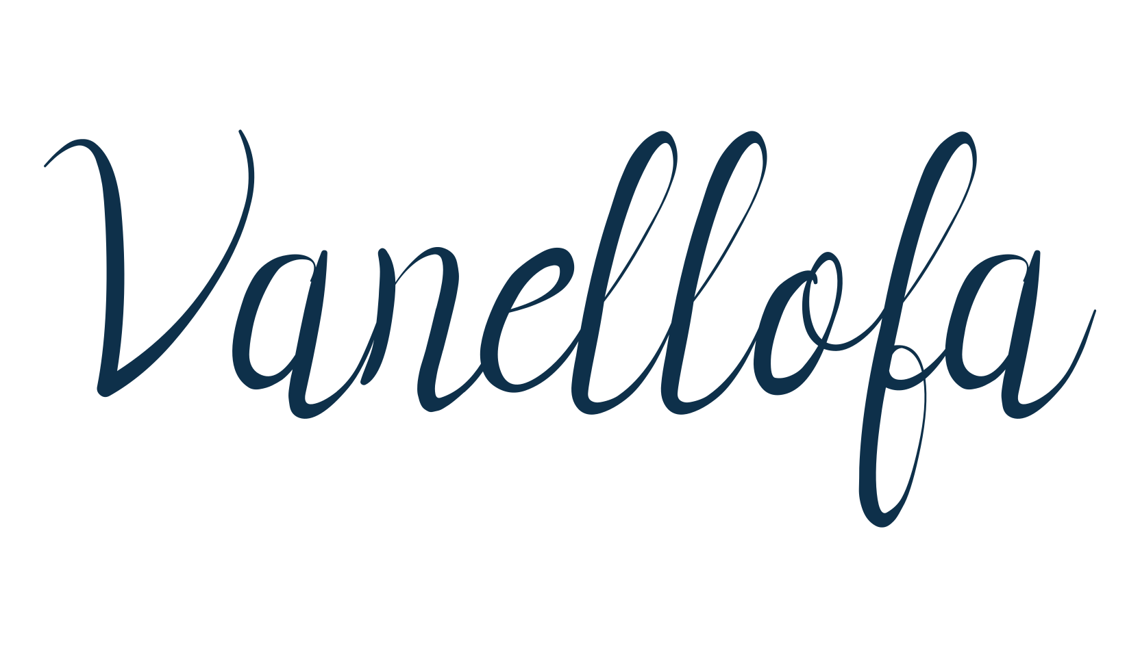 Vanellofa, handwriting font preview
