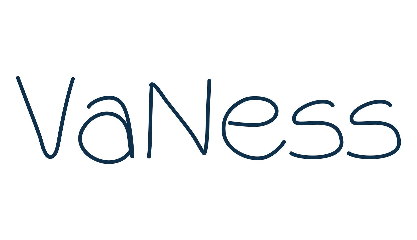 VaNess, script handwritten fancy decorative calligraphy font preview