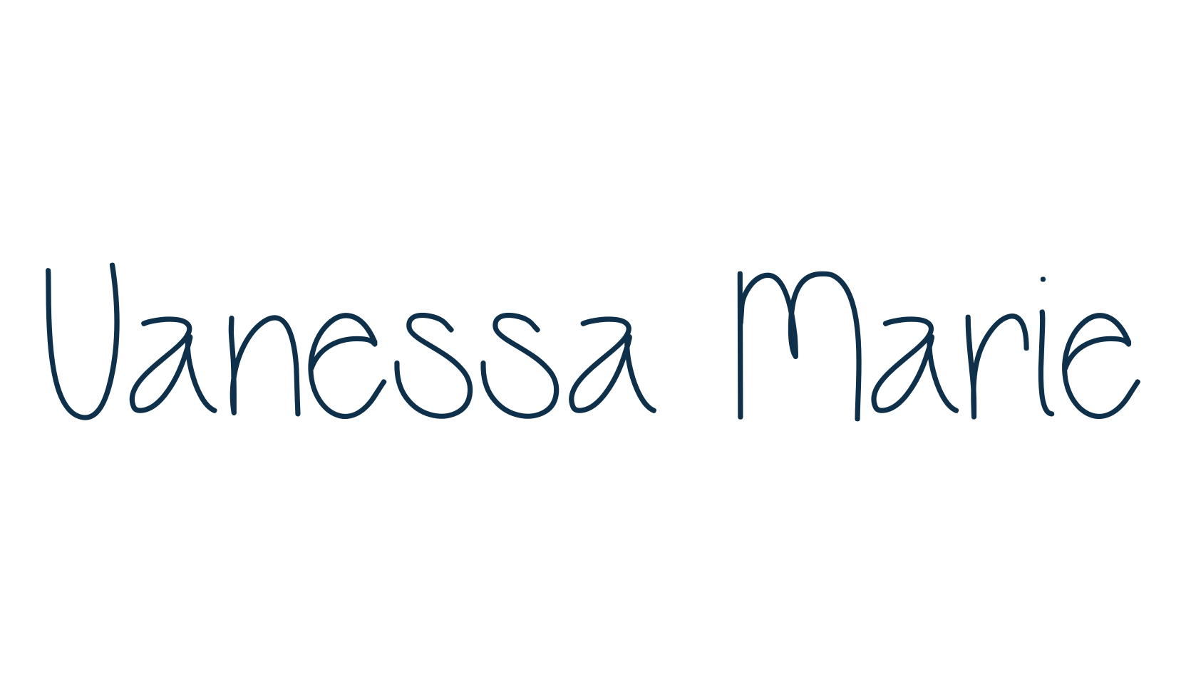 Vanessa Marie, handwriting font preview