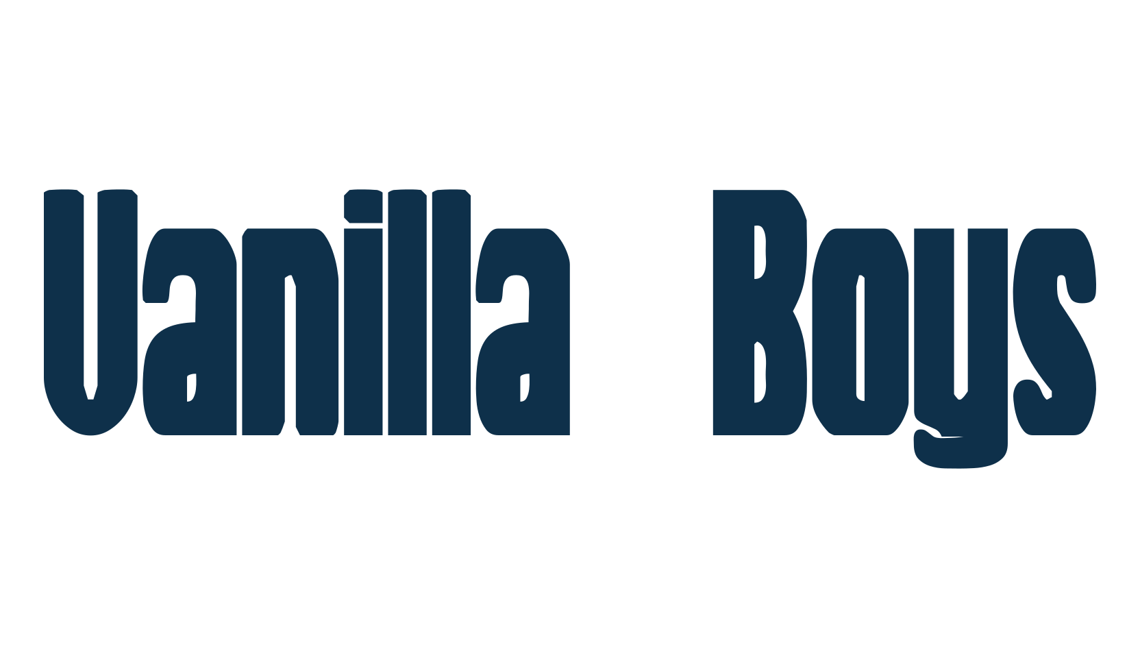 Vanilla Boys, fancy various decorative font preview