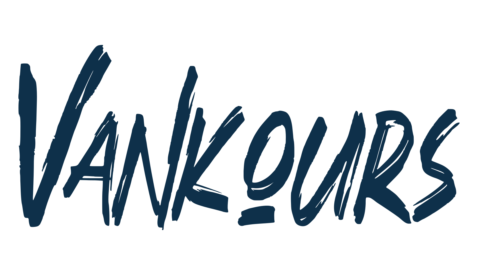 Vankours, trash font preview