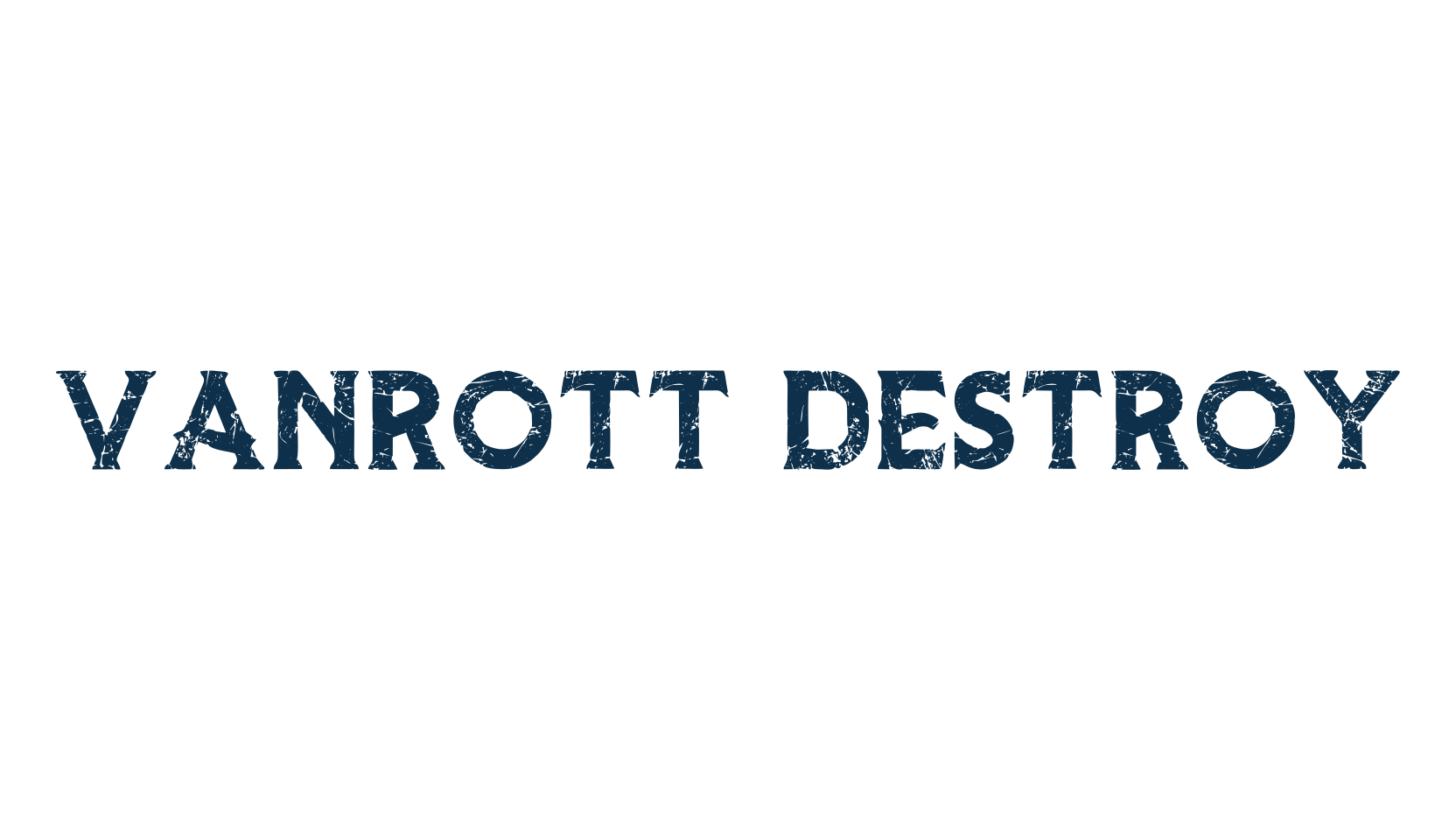 Vanrott Destroy, fancy eroded decorative font preview