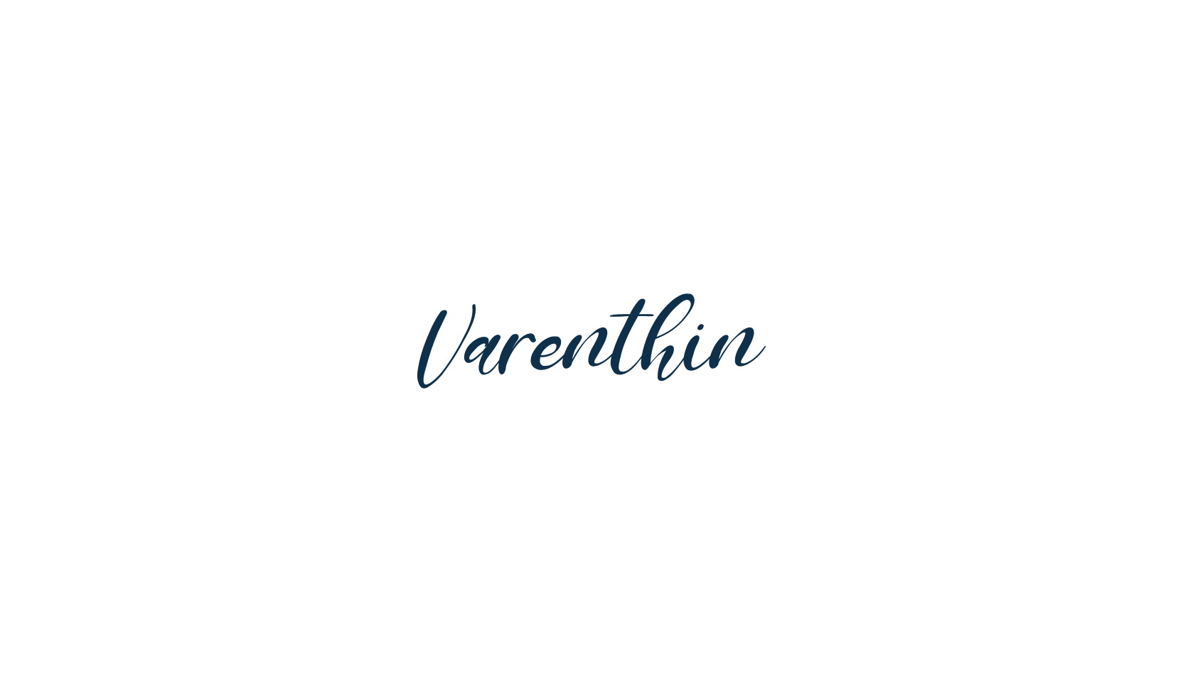 Varenthin, calligraphy font preview