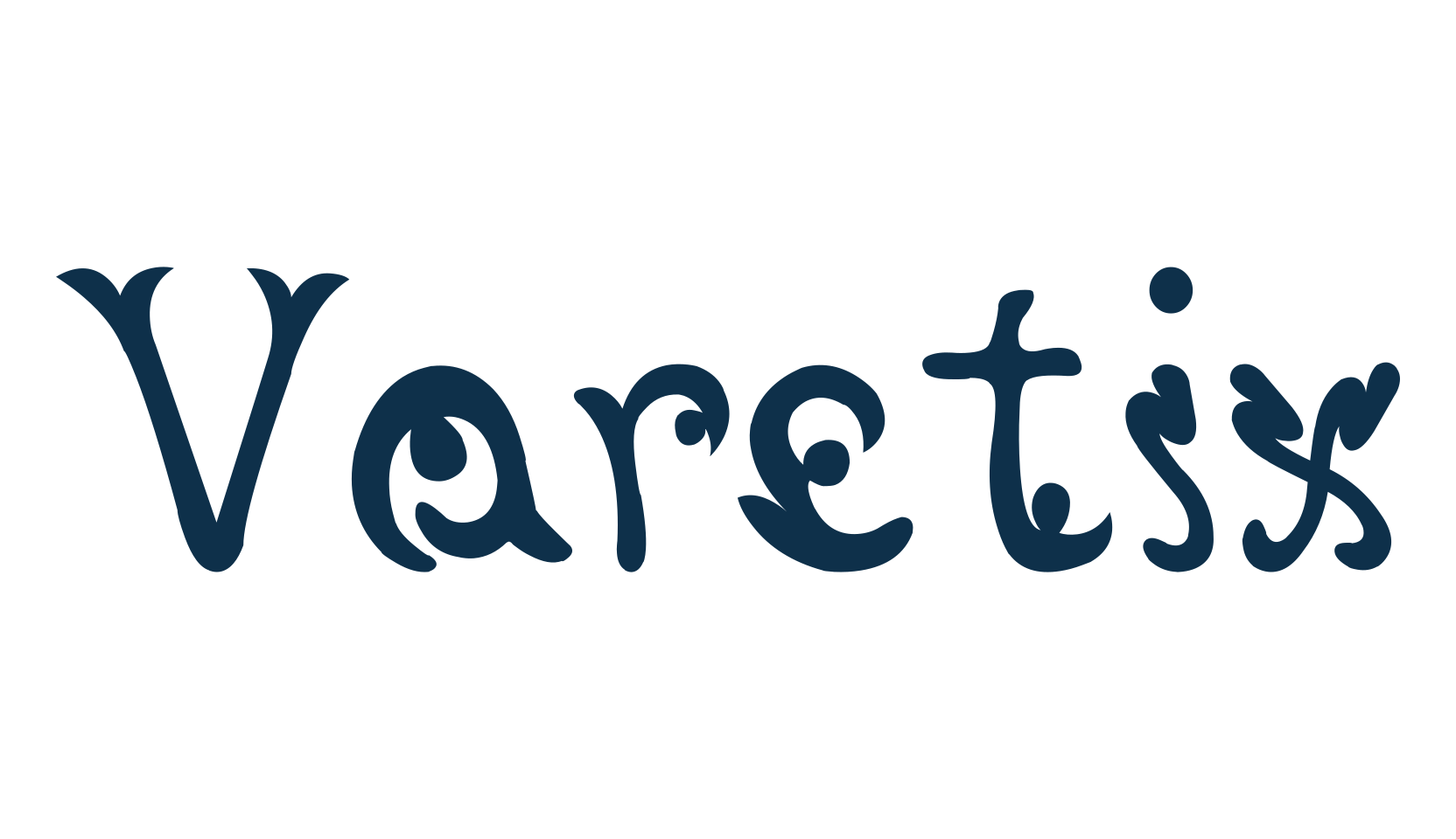 Varetix, fancy decorative font preview