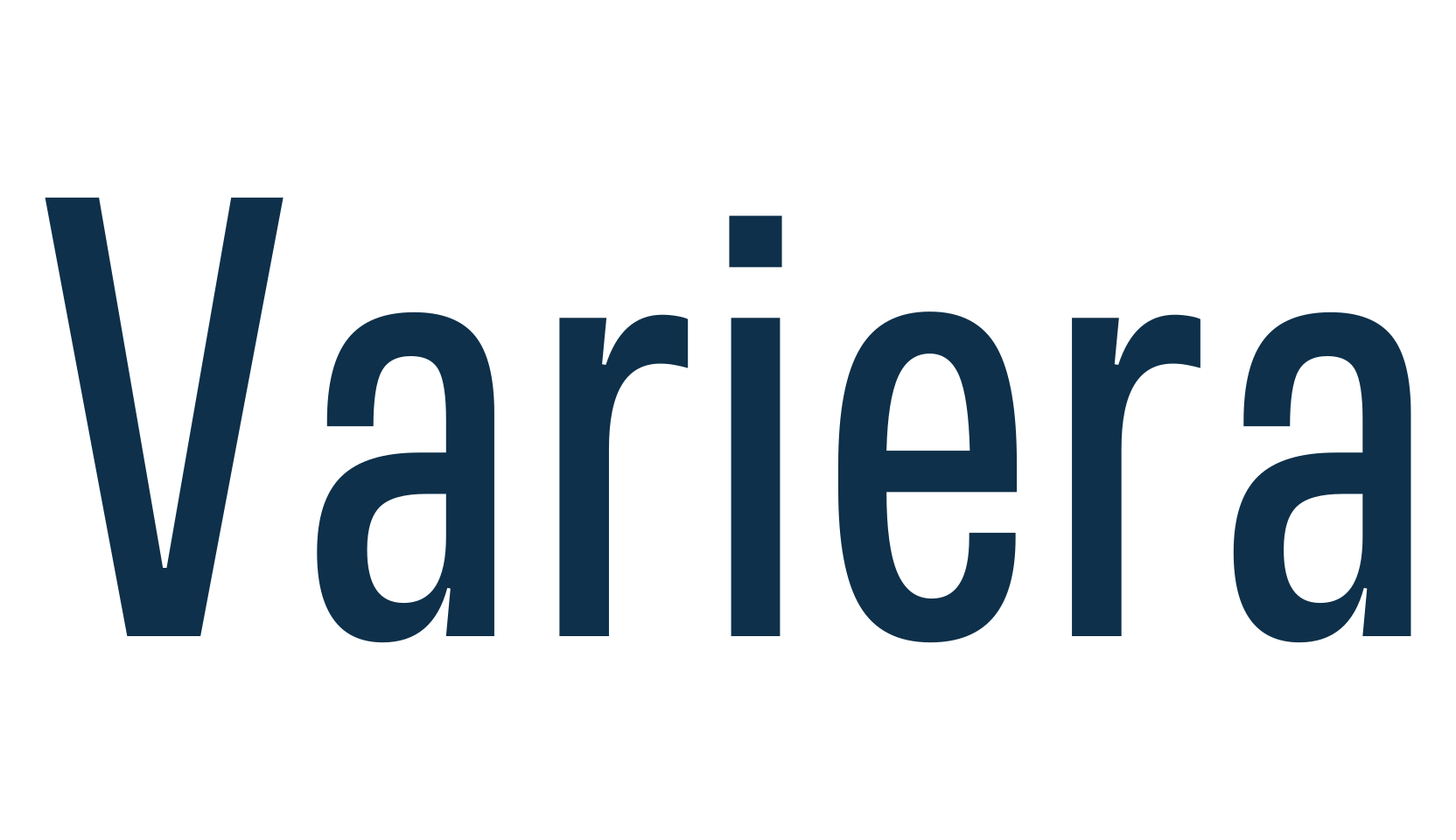Variera, basic sans serif font preview