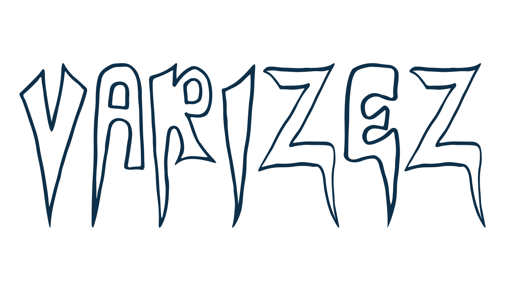 Varizez, halloween font preview