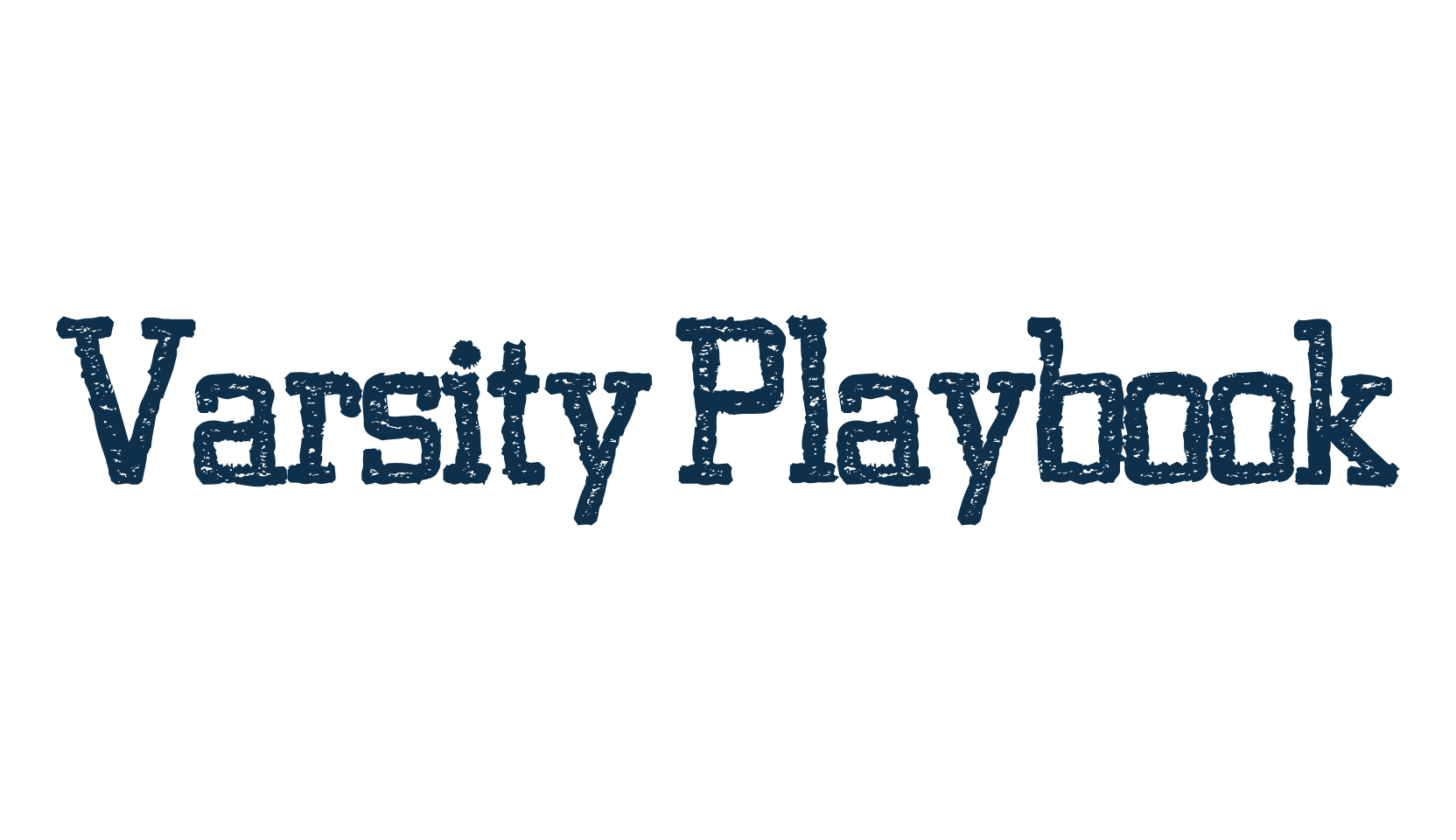 Varsity Playbook, old school font preview