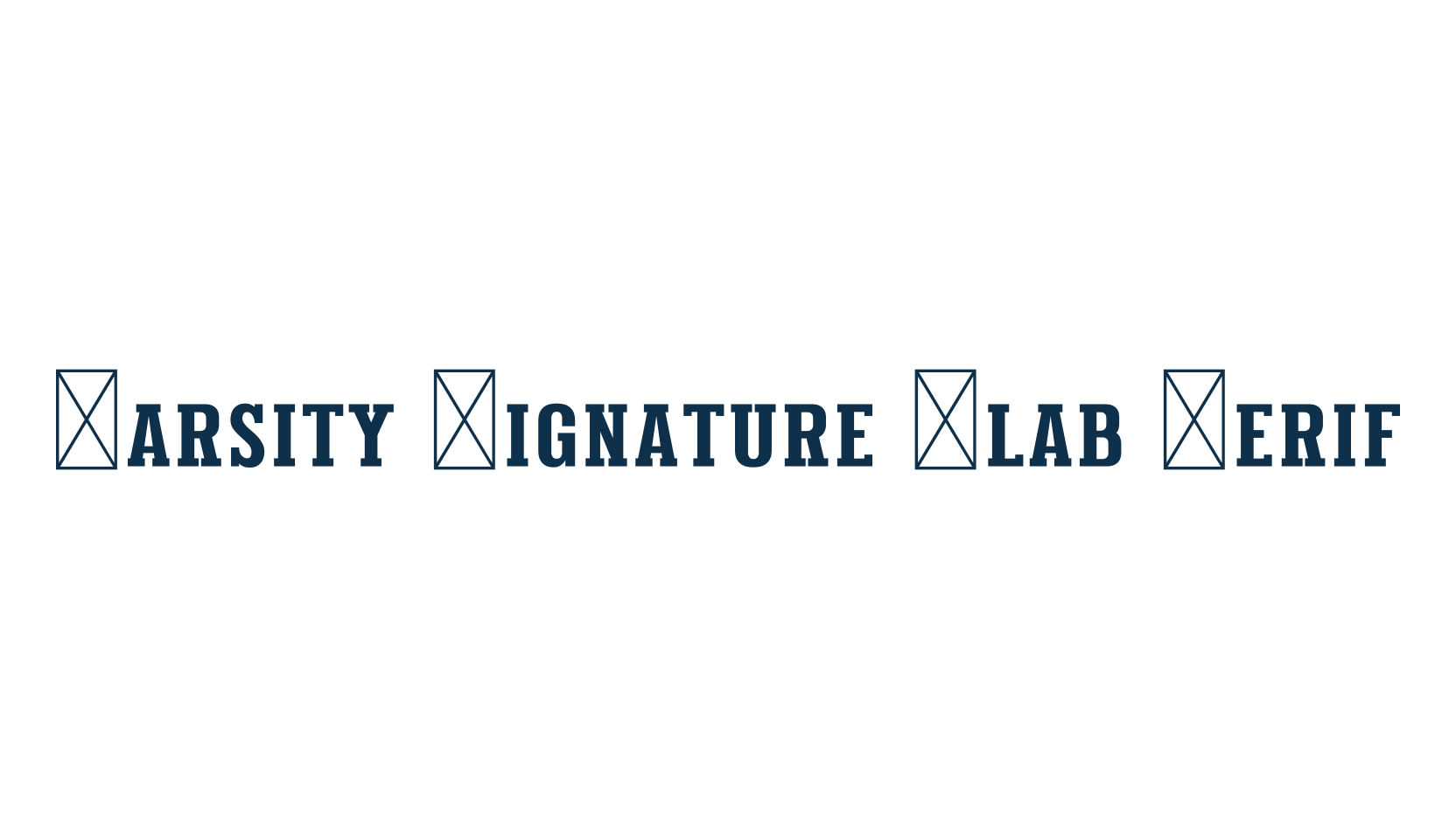 Varsity Signature Slab Serif, old school font preview